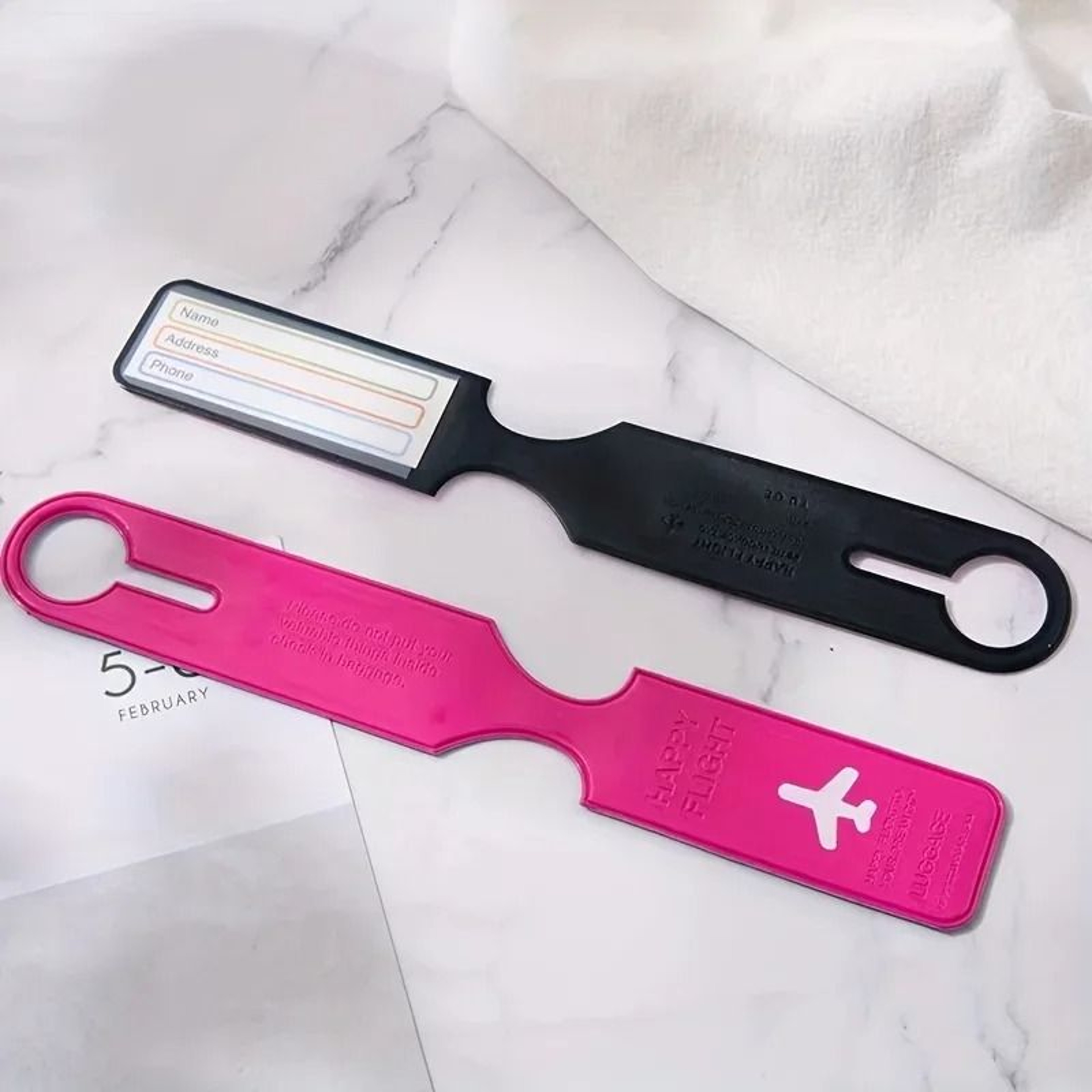 5pcs Creative Travel Luggage Tags 1