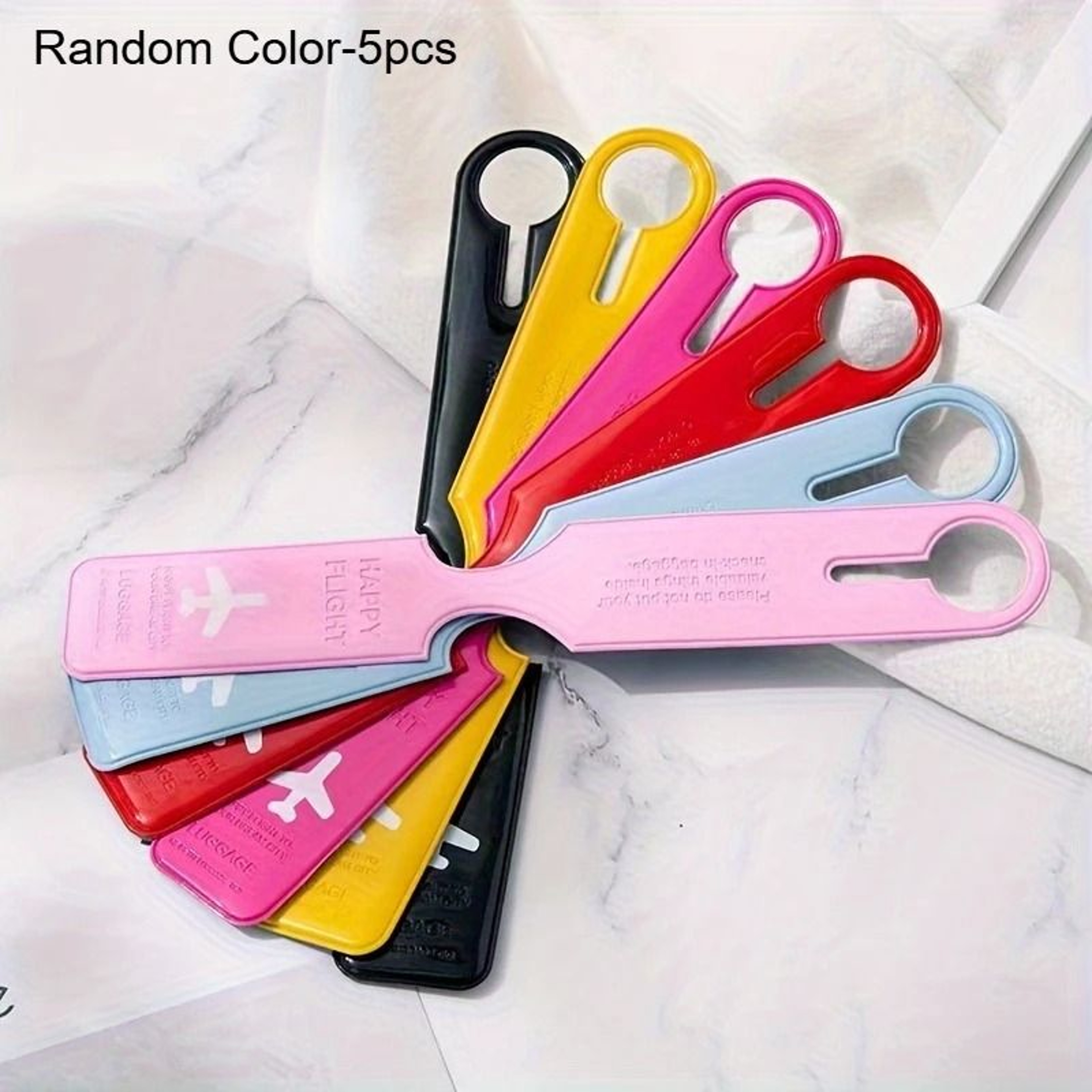 5pcs Creative Travel Luggage Tags 5