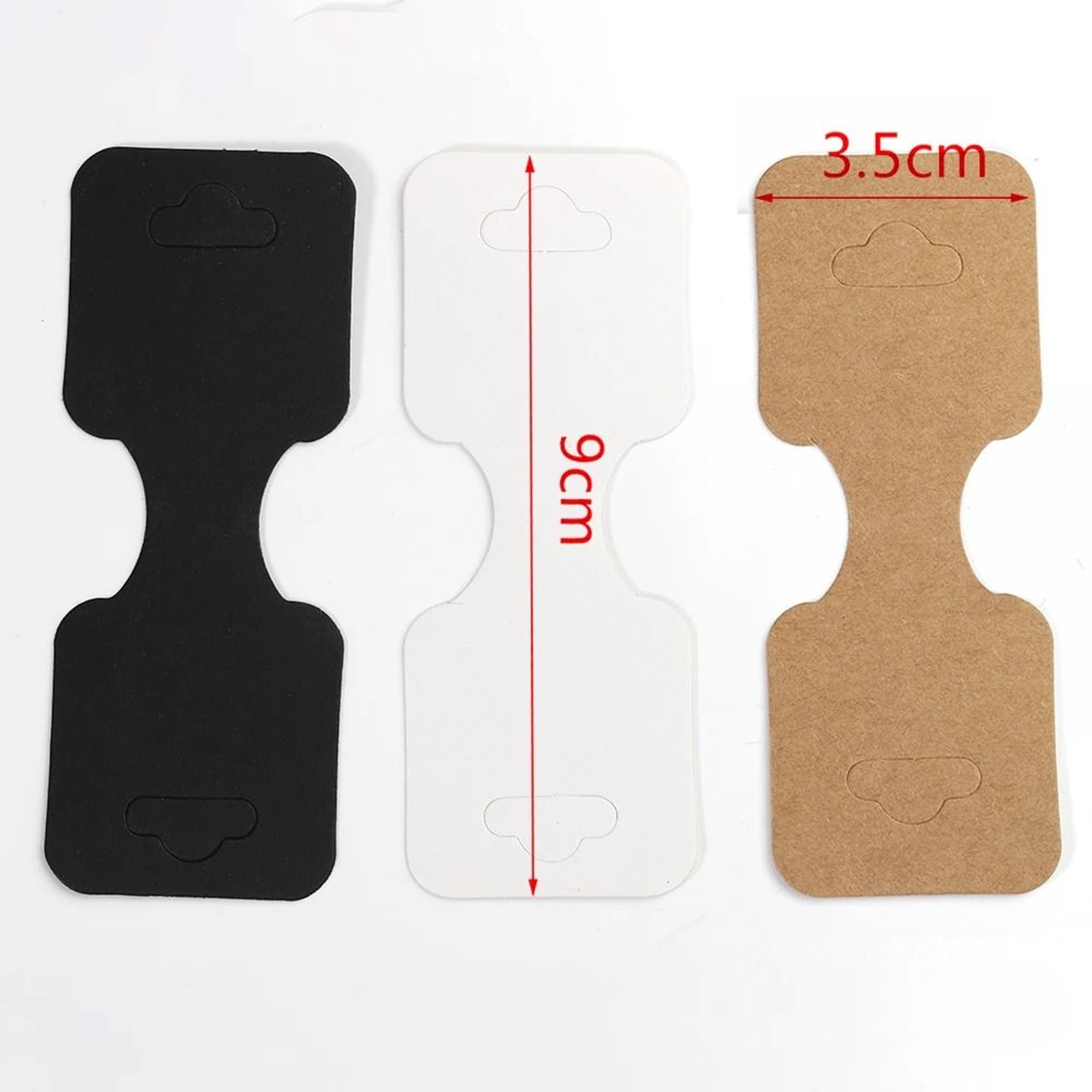 50pcs Kraft Paper Jewelry Display Cards 5