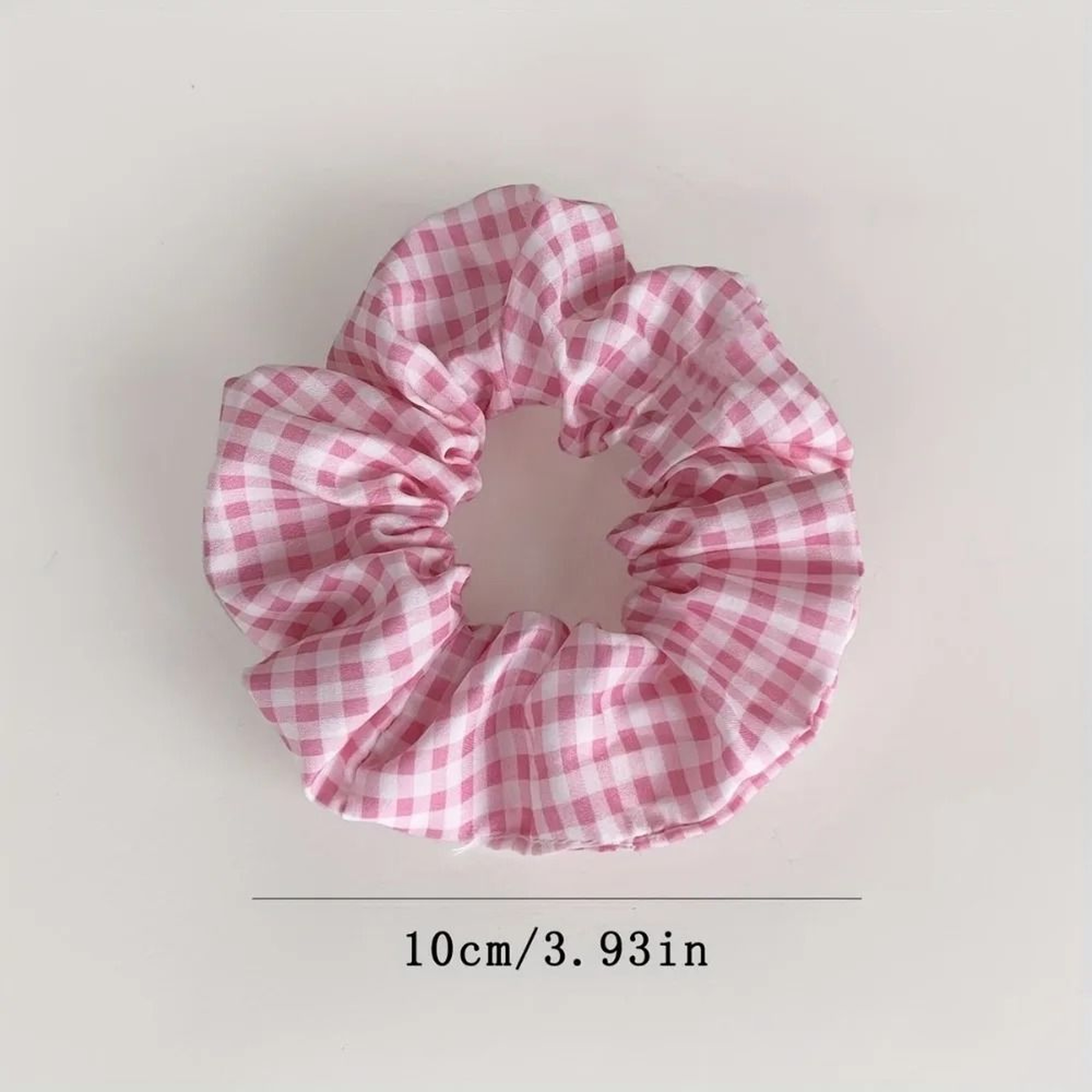 10pcs Polka Dot  Floral Fabric Scrunchie Set 4
