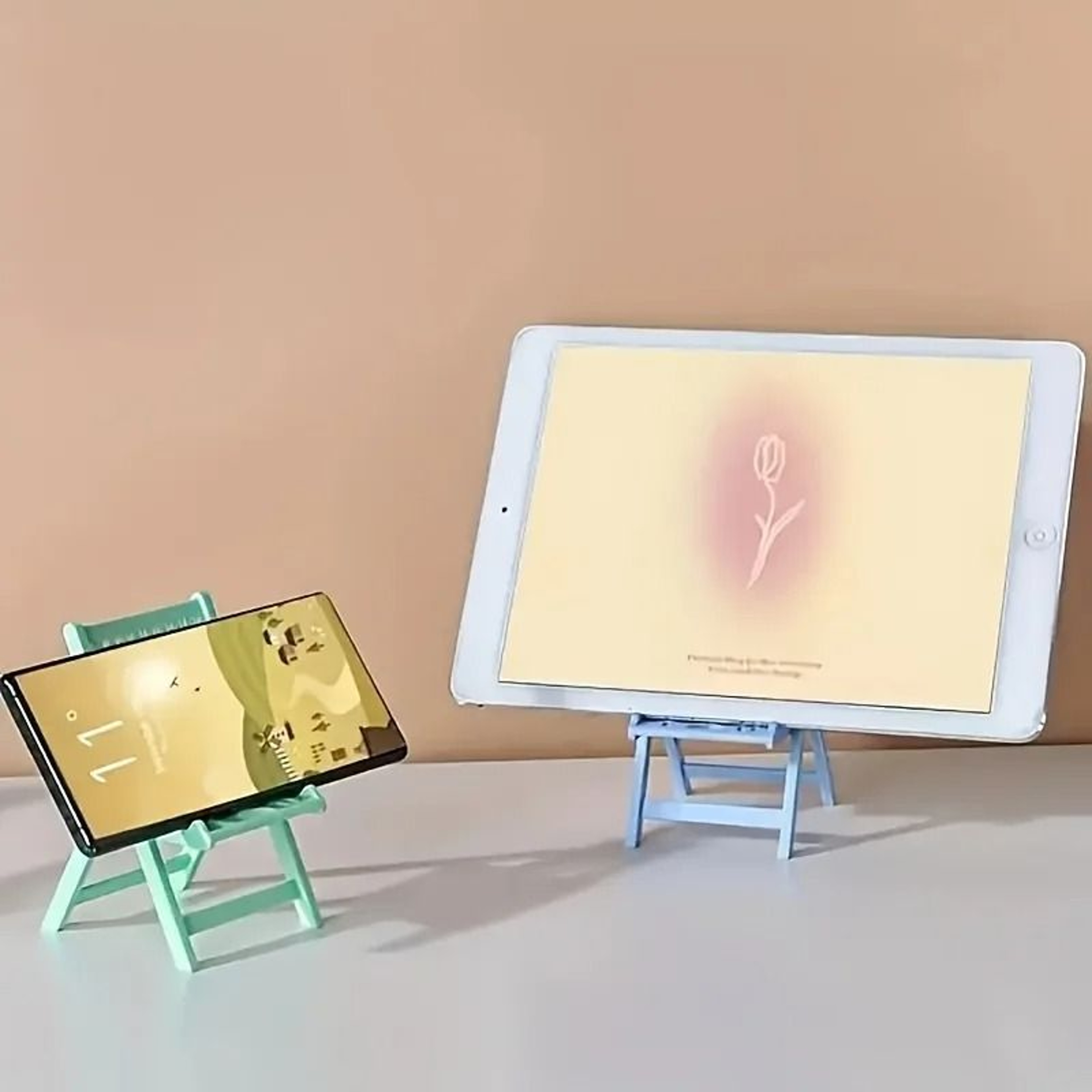 3pcs Mini Beach Chair Cell Phone Stand 3