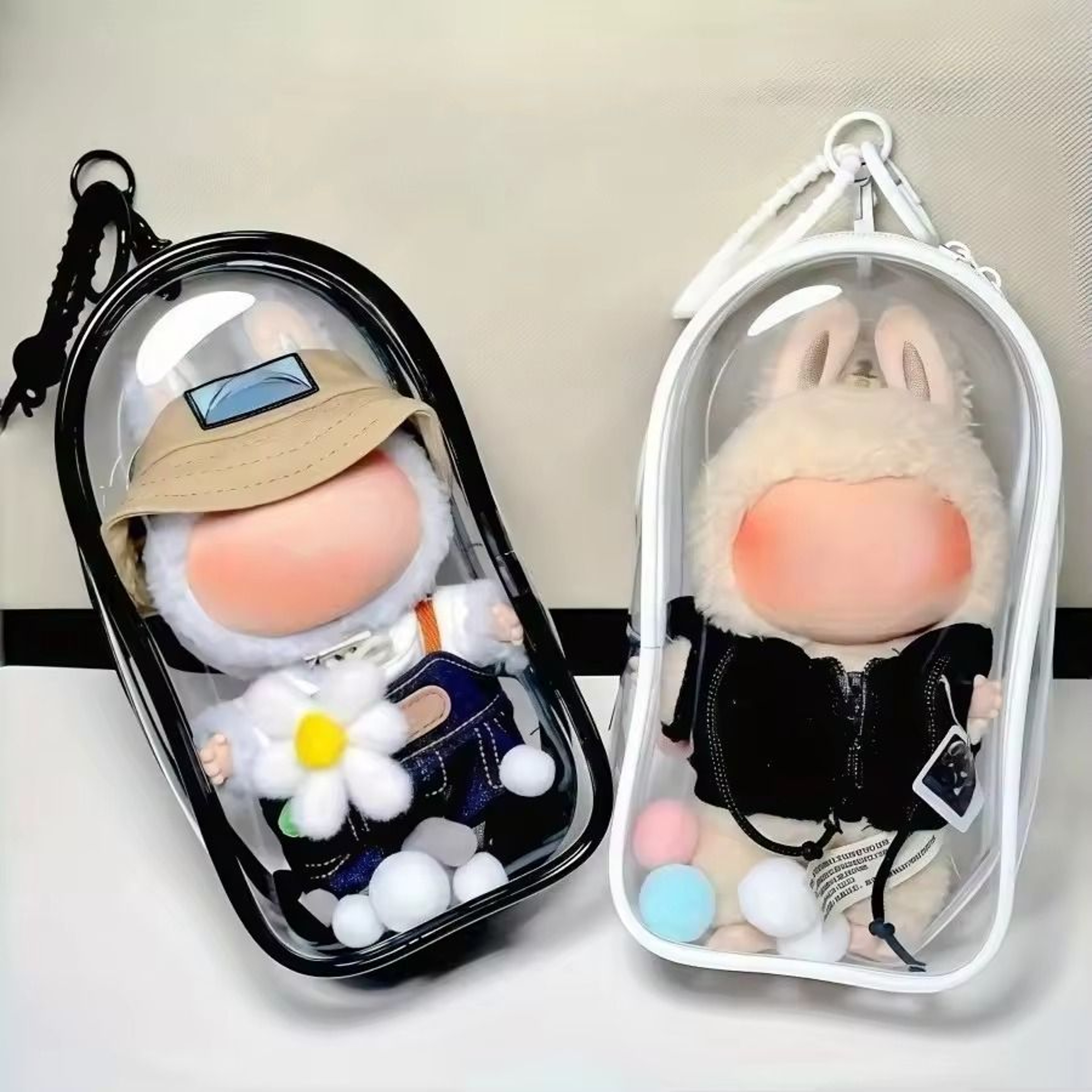 Portable PVC Doll Display  Storage Bag 0