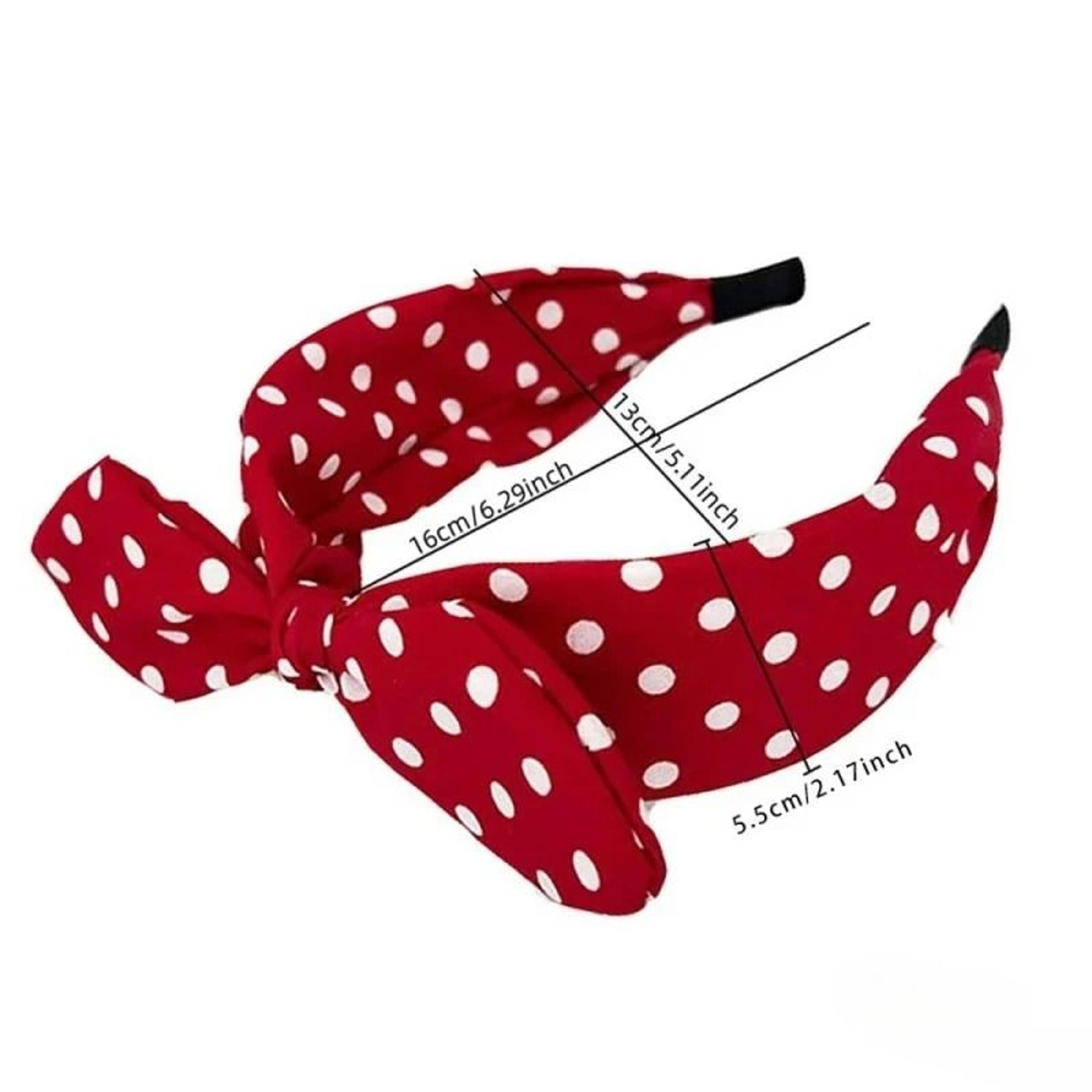 Rabbit Ear Polka Dot Headband 5
