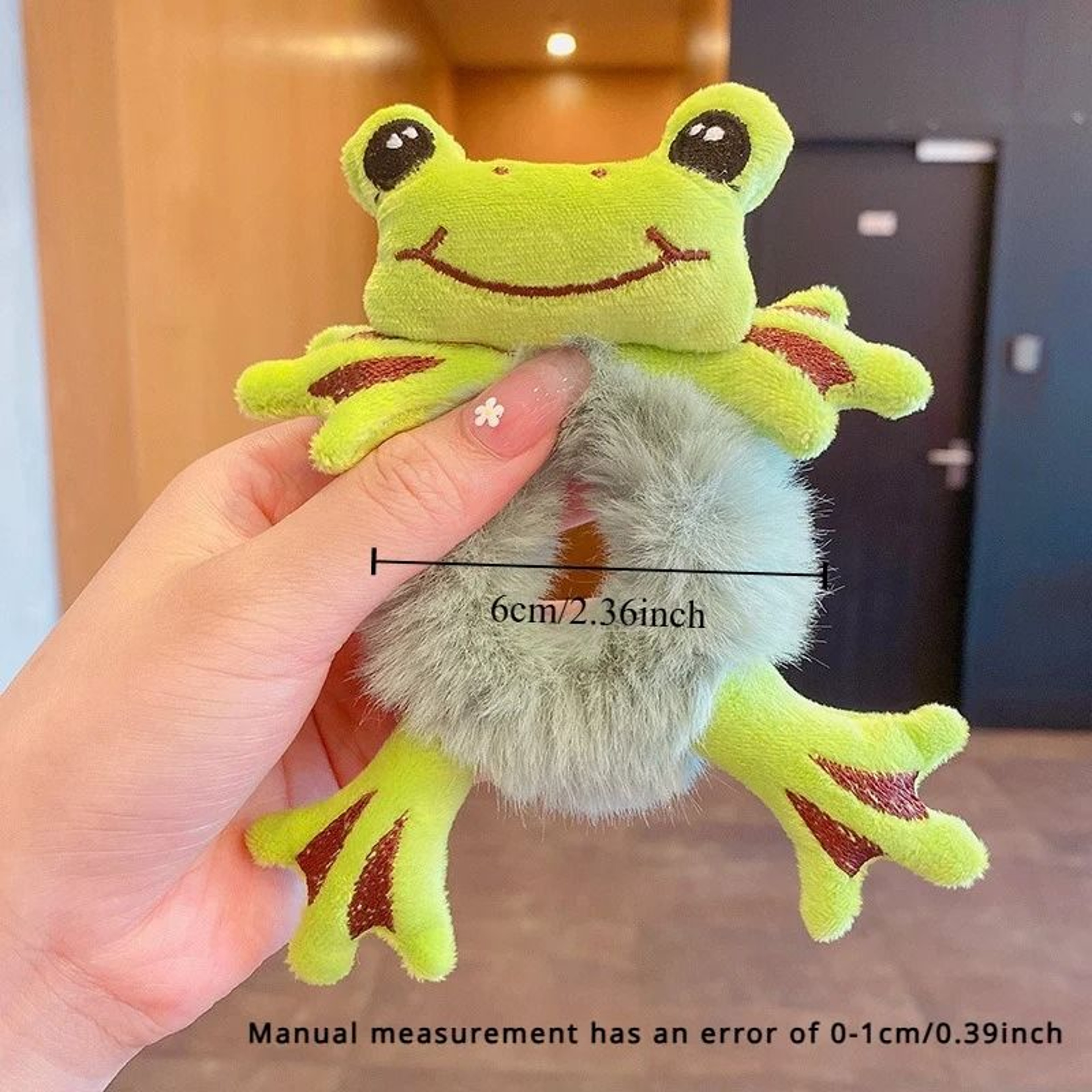 Funny Frog Plush Elastic Hair Scrunchie 4
