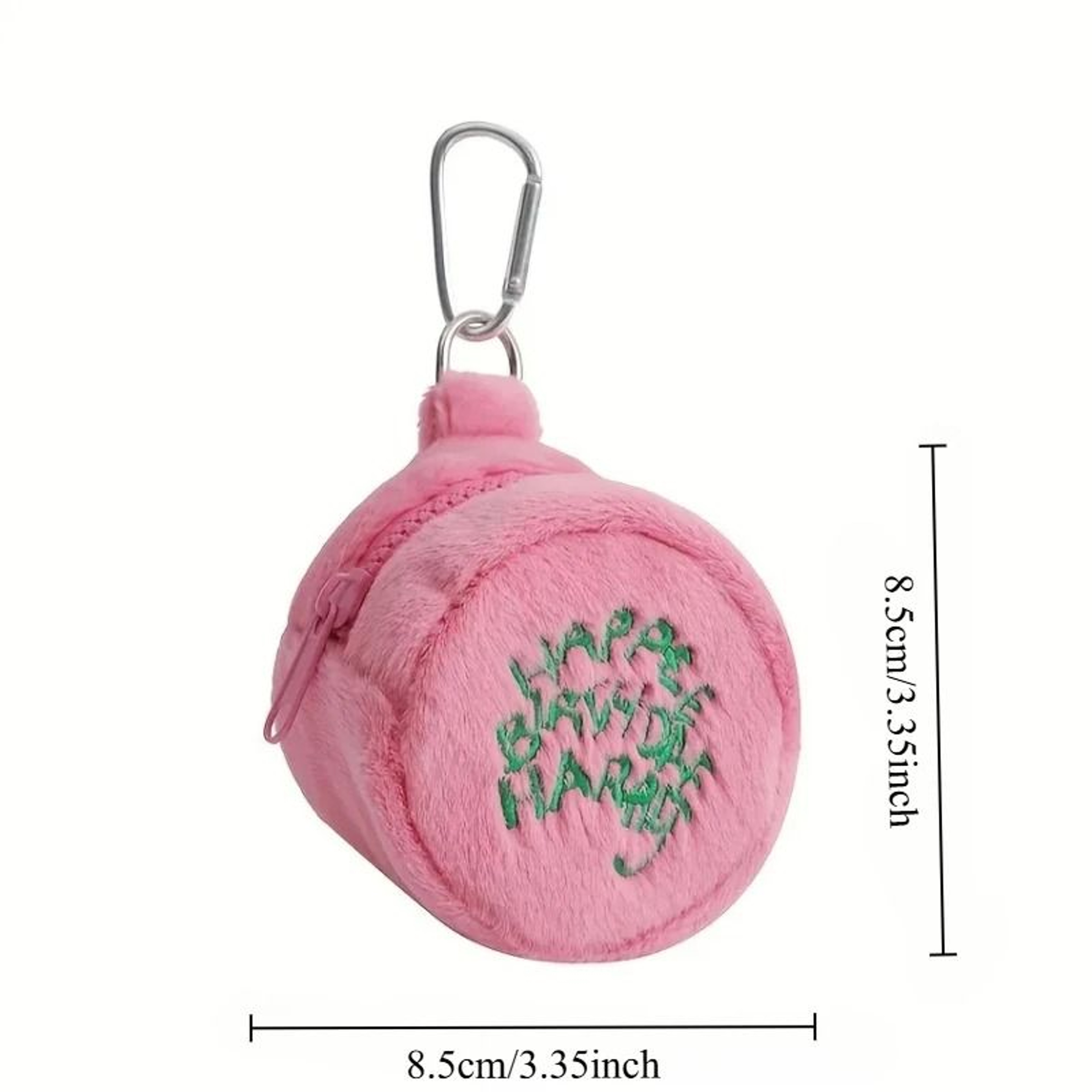 Pink Mini Plush Coin  Earphone Purse 6
