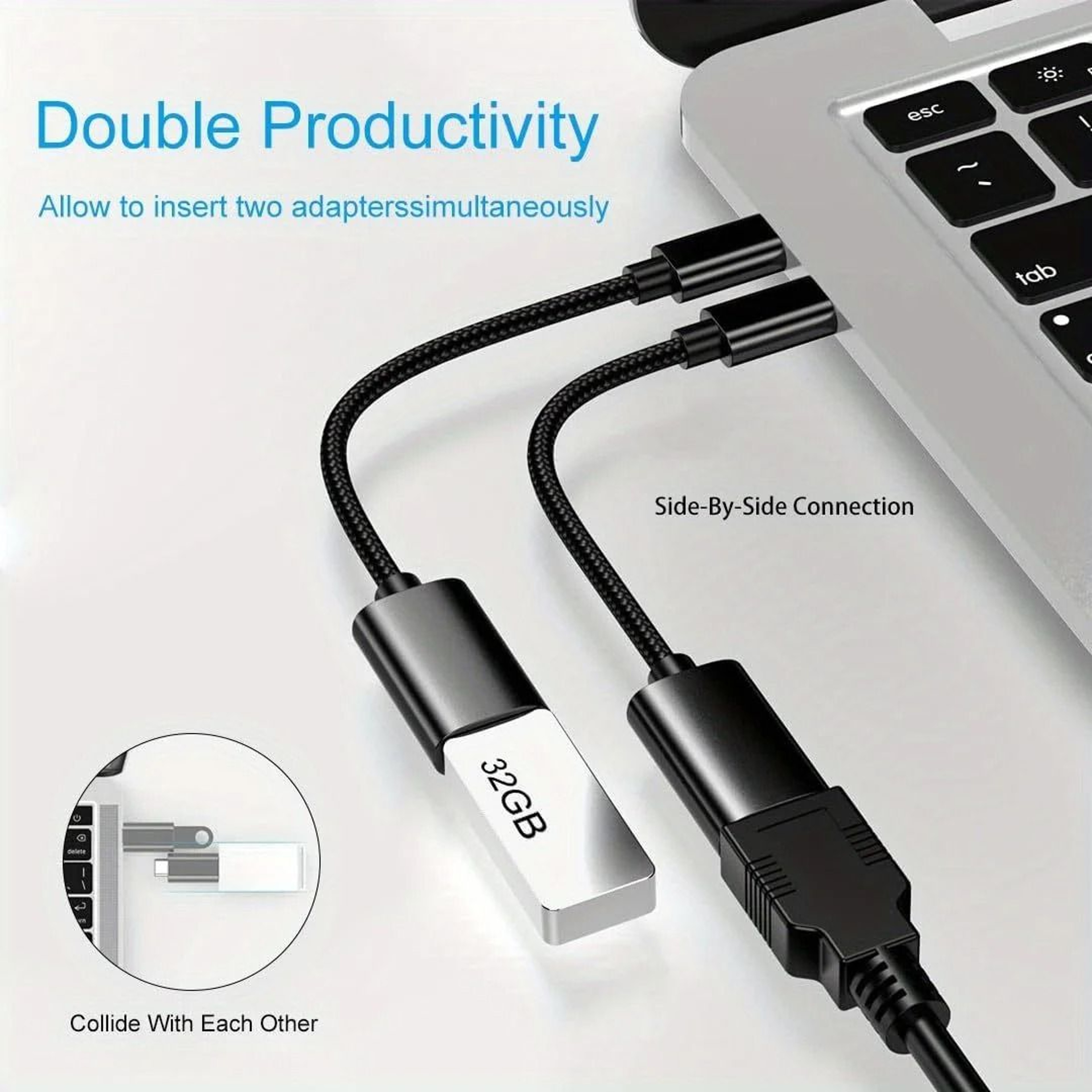 OTG TypeC Cable Adapter  Connector 2