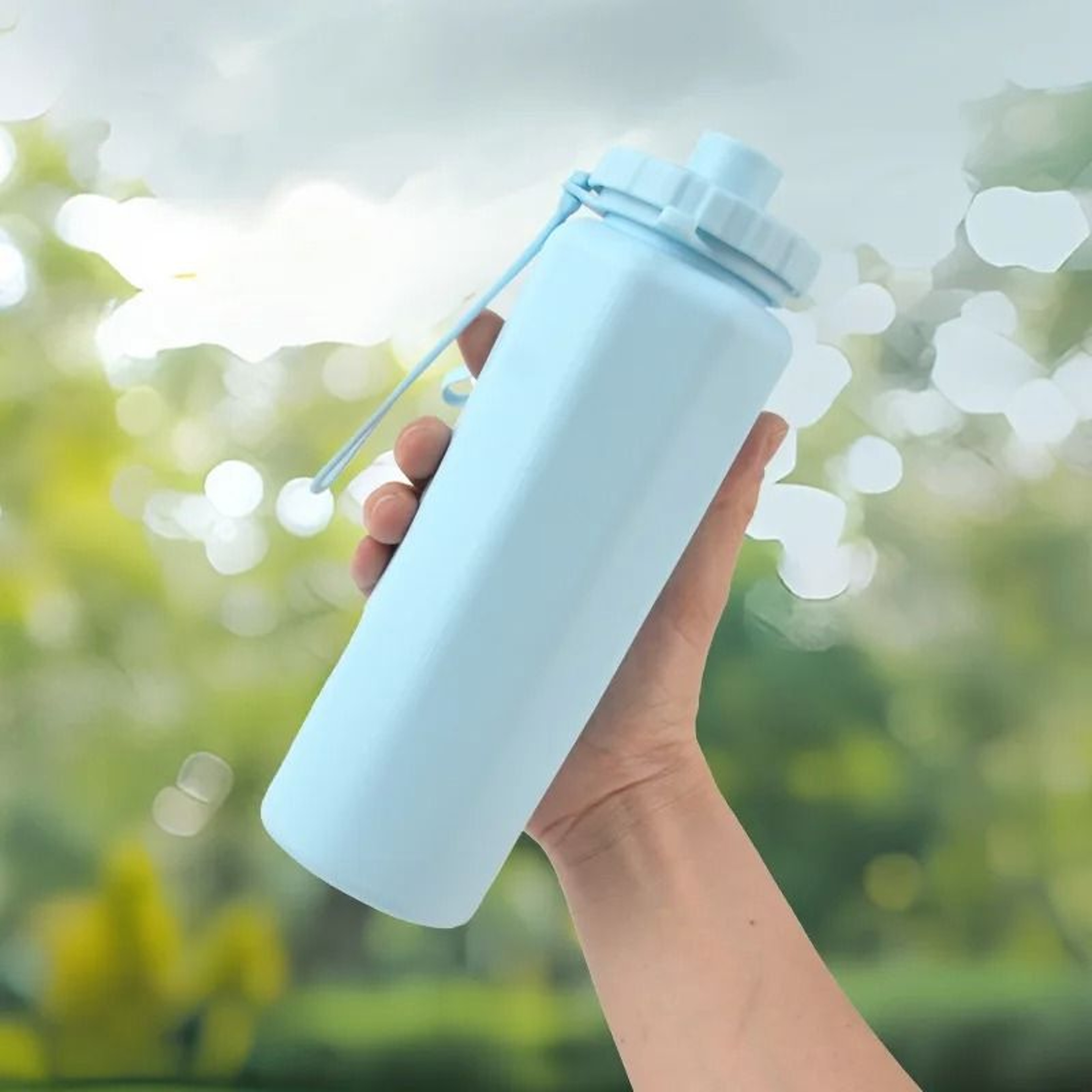 600ML HighPerformance Collapsible Silicone Water Bottle 1