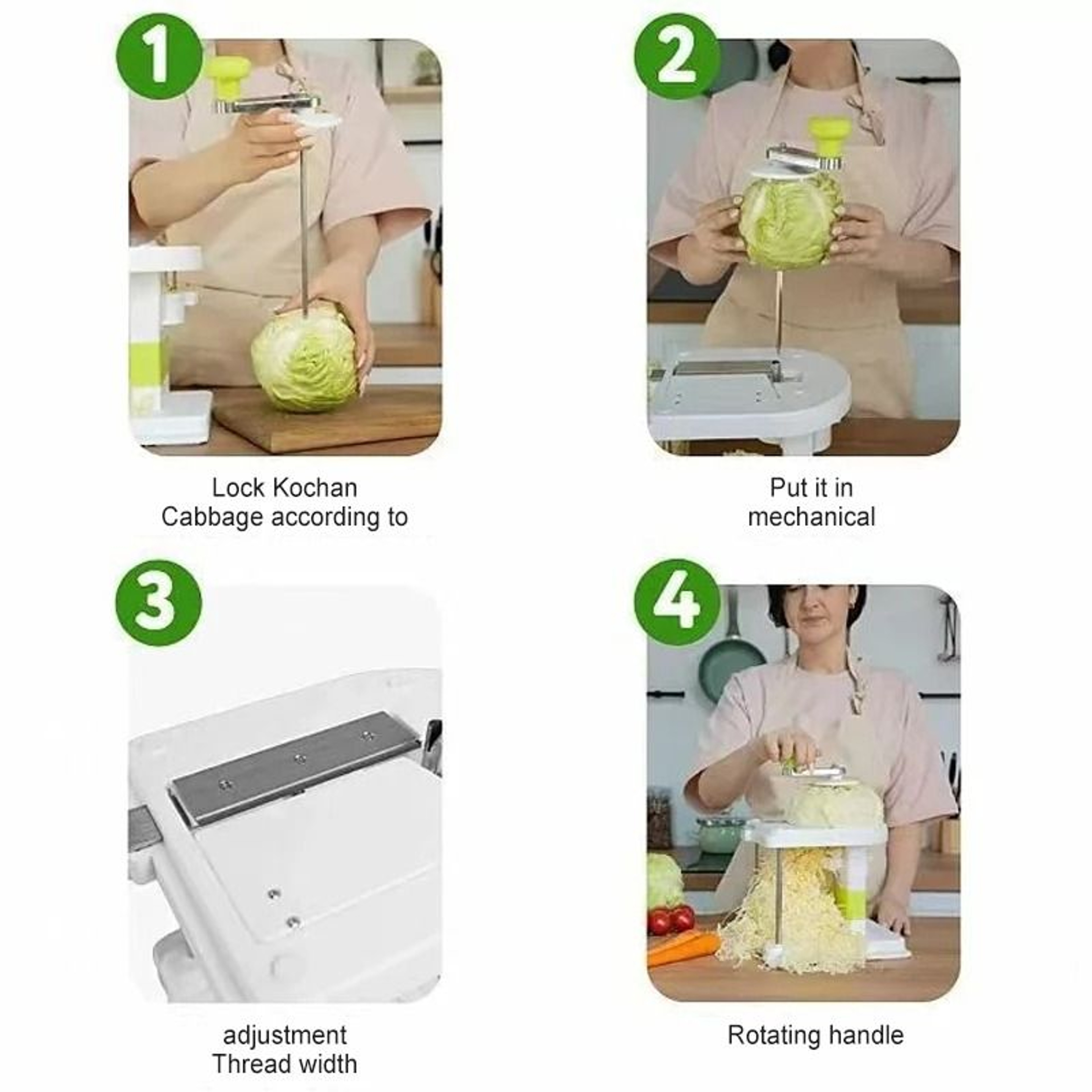 Professional HandCranked Cabbage Shredder  Slicer 3