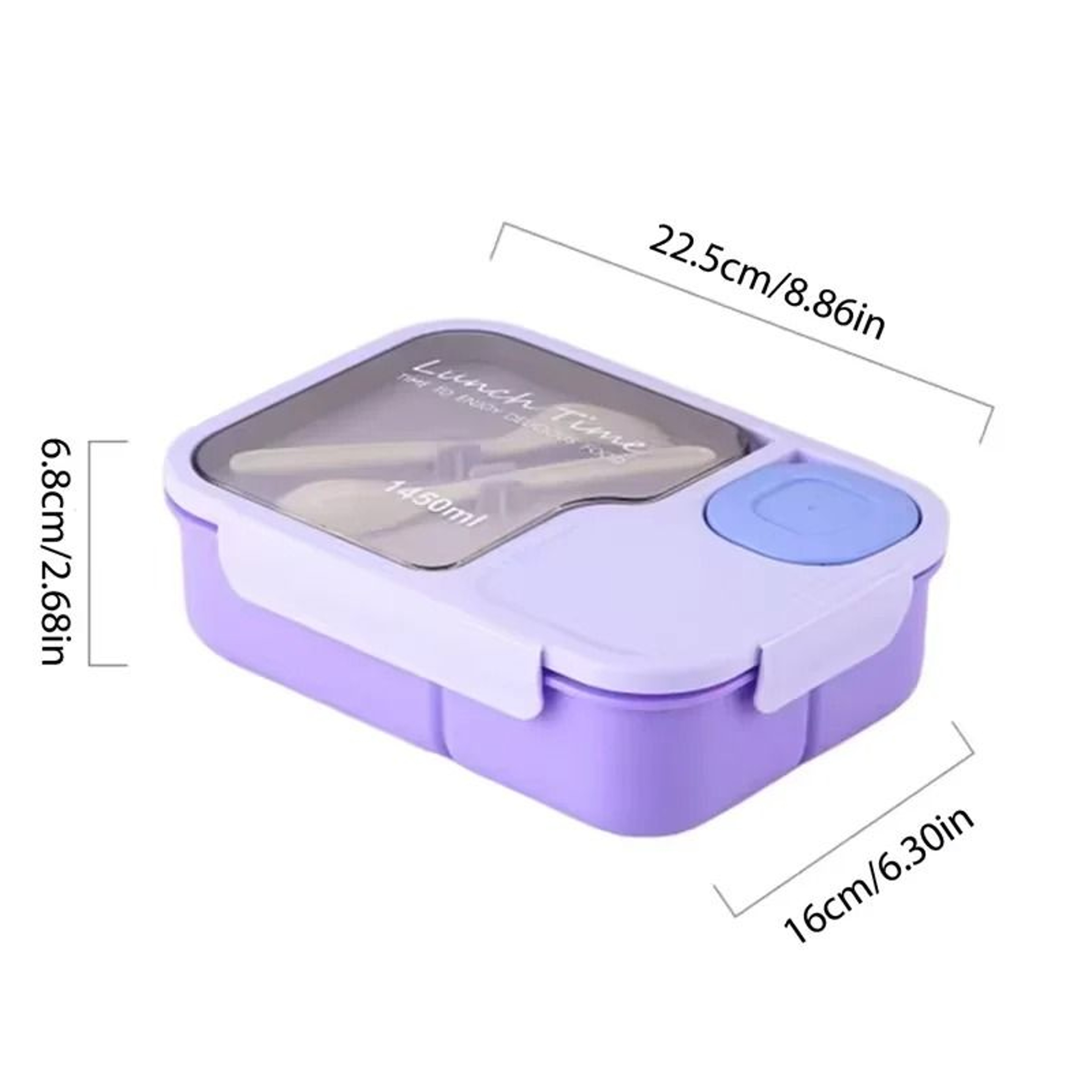 Kids Bento Lunch Box With Integrated Tableware 7