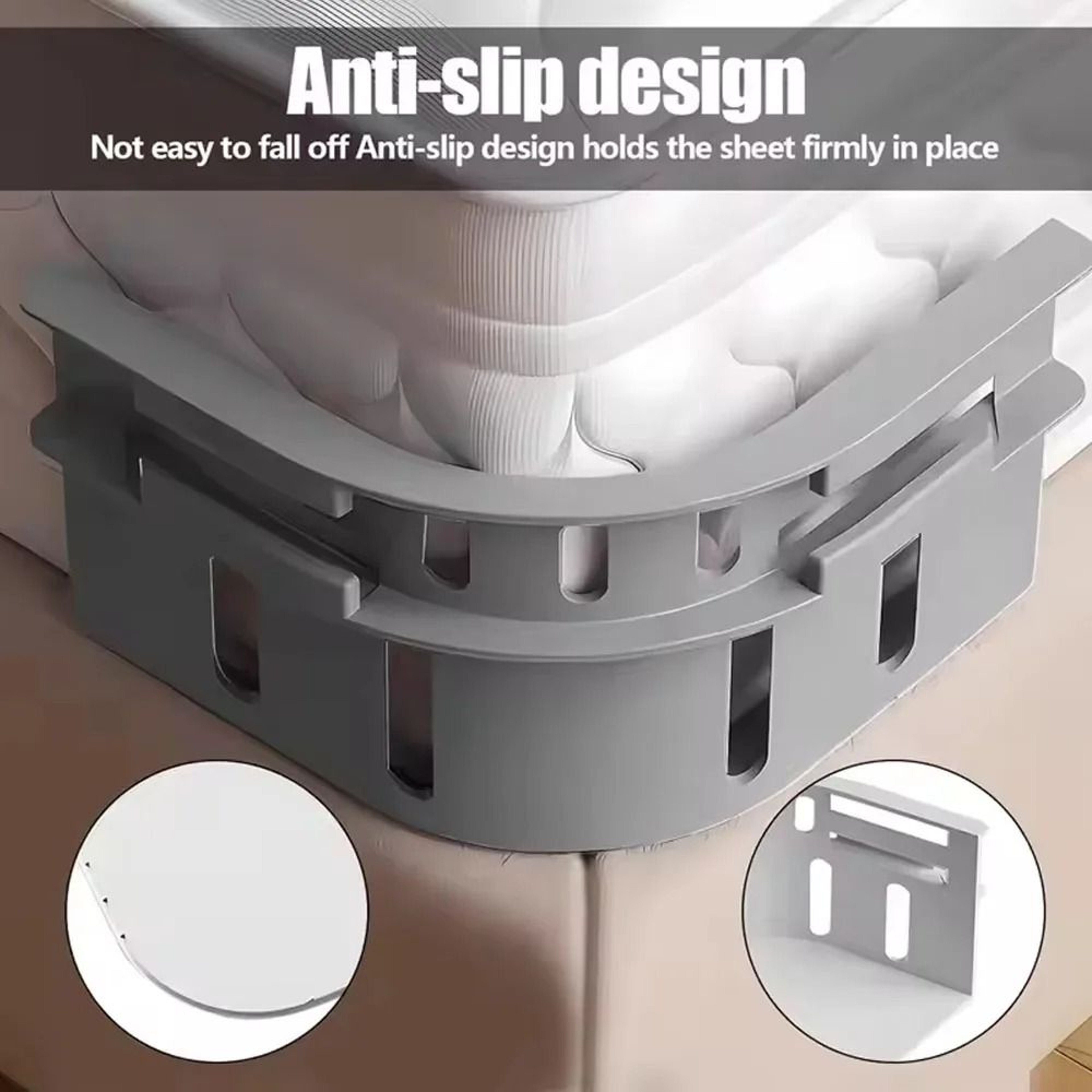 4Piece Invisible Bed Sheet Holder  Fastener Set 0