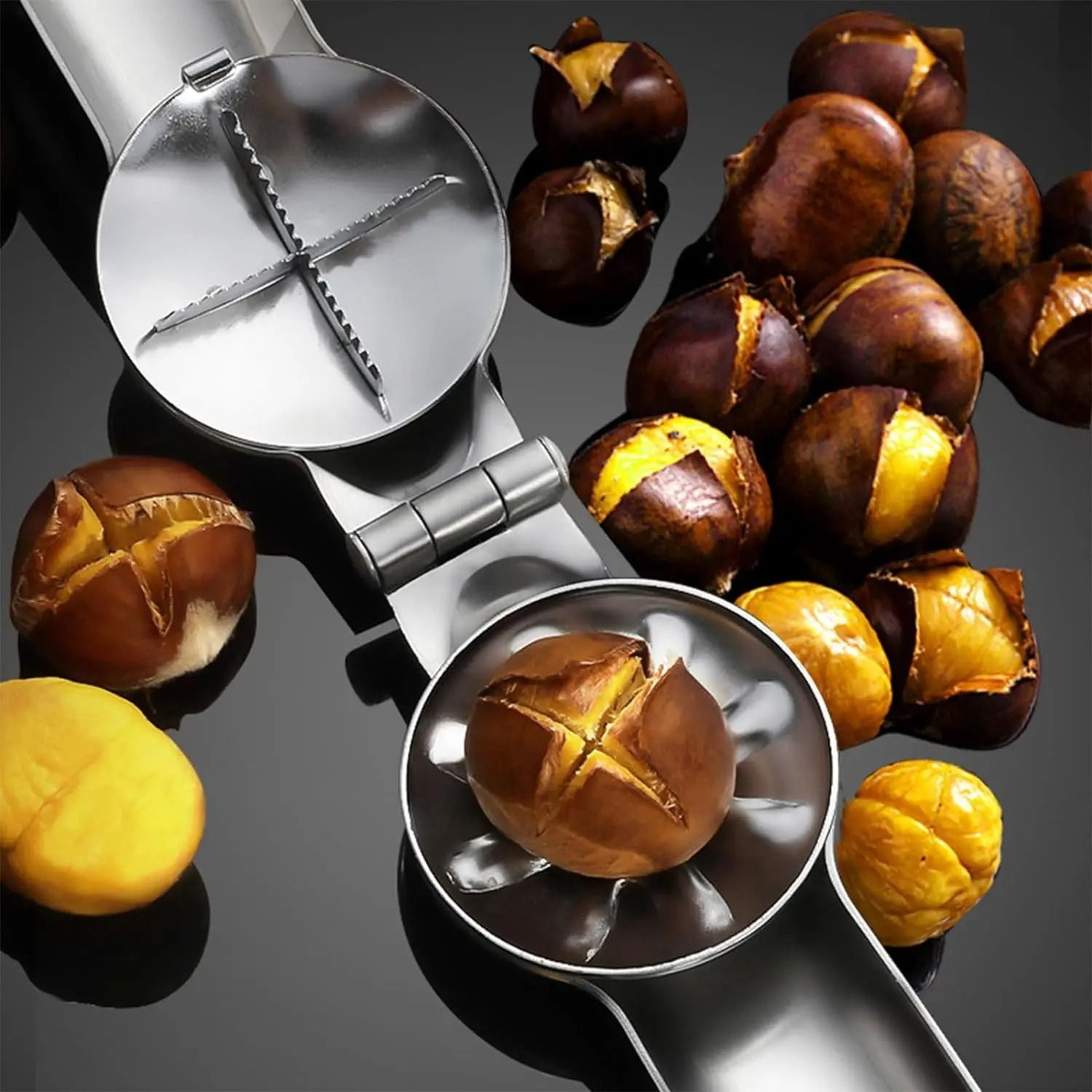 Stainless Steel Professional Chestnut  Walnut Cracker Tool 3