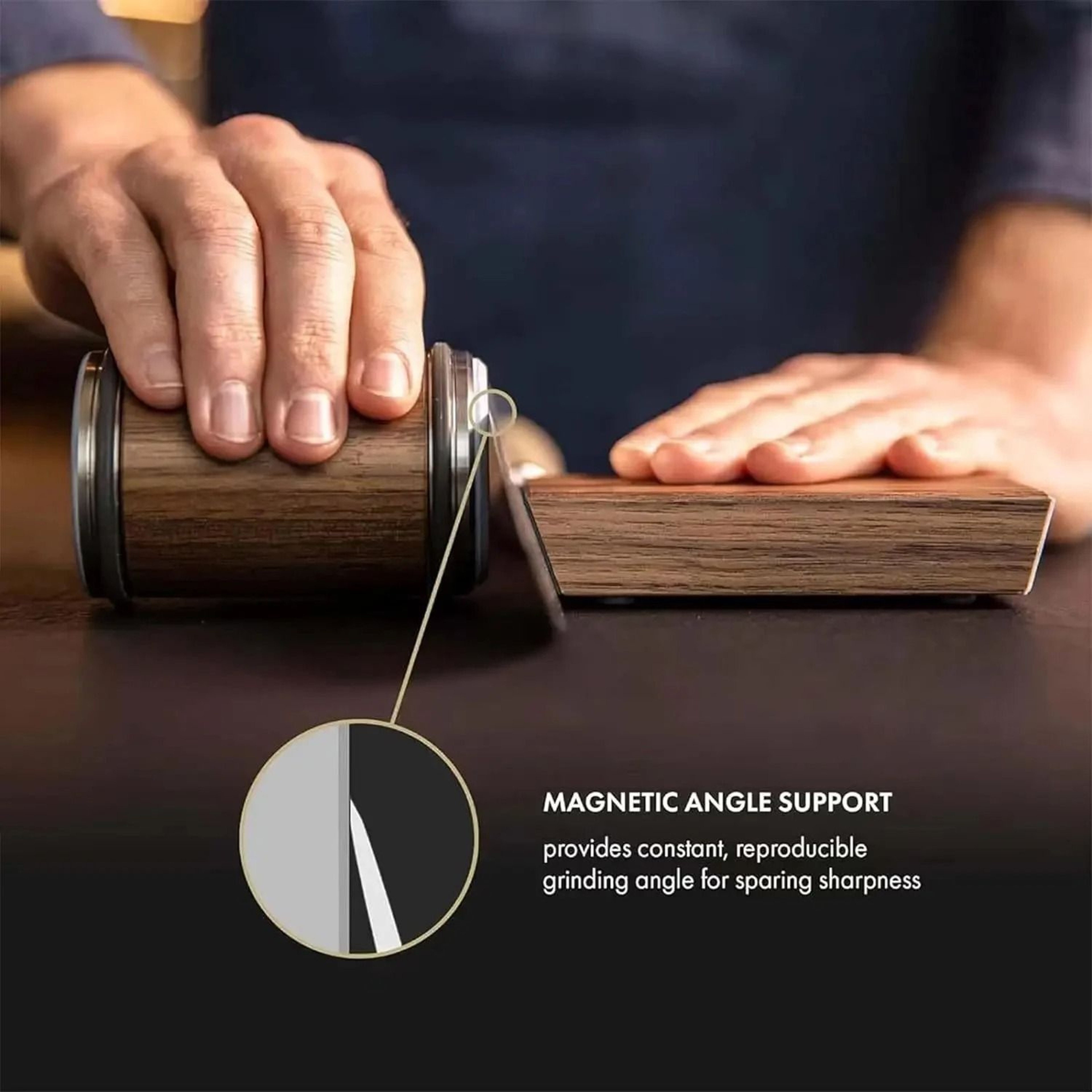 Rolling Knife Sharpener Kit Magnetic 15 And 20 Degree Straight Edge Diamond Sharpener 1