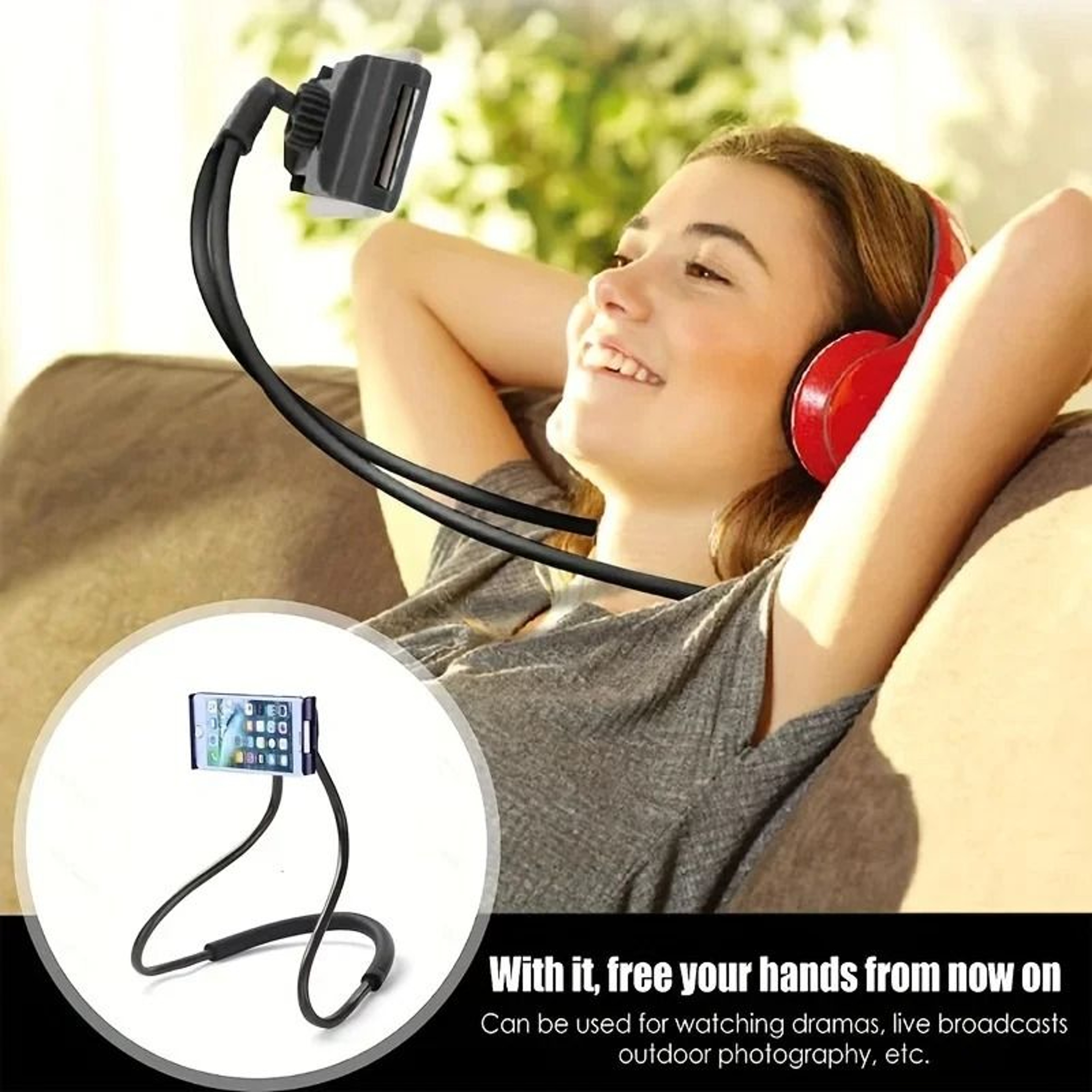 Professional Universal Multifunctional Bedside Lazy Neck Phone Holder 2