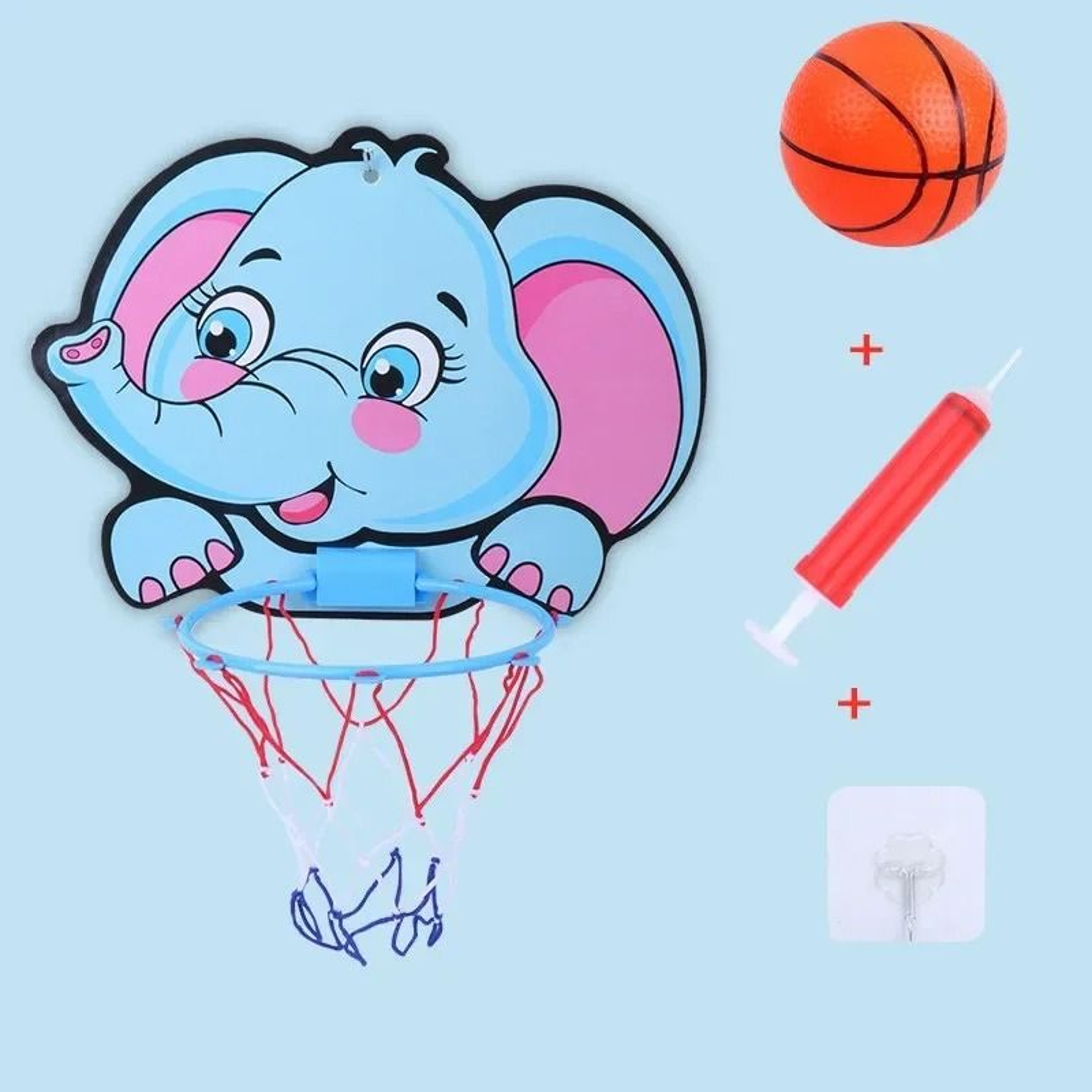 Professional Cartoon Animal Kids Basketball Hoop Kit 10