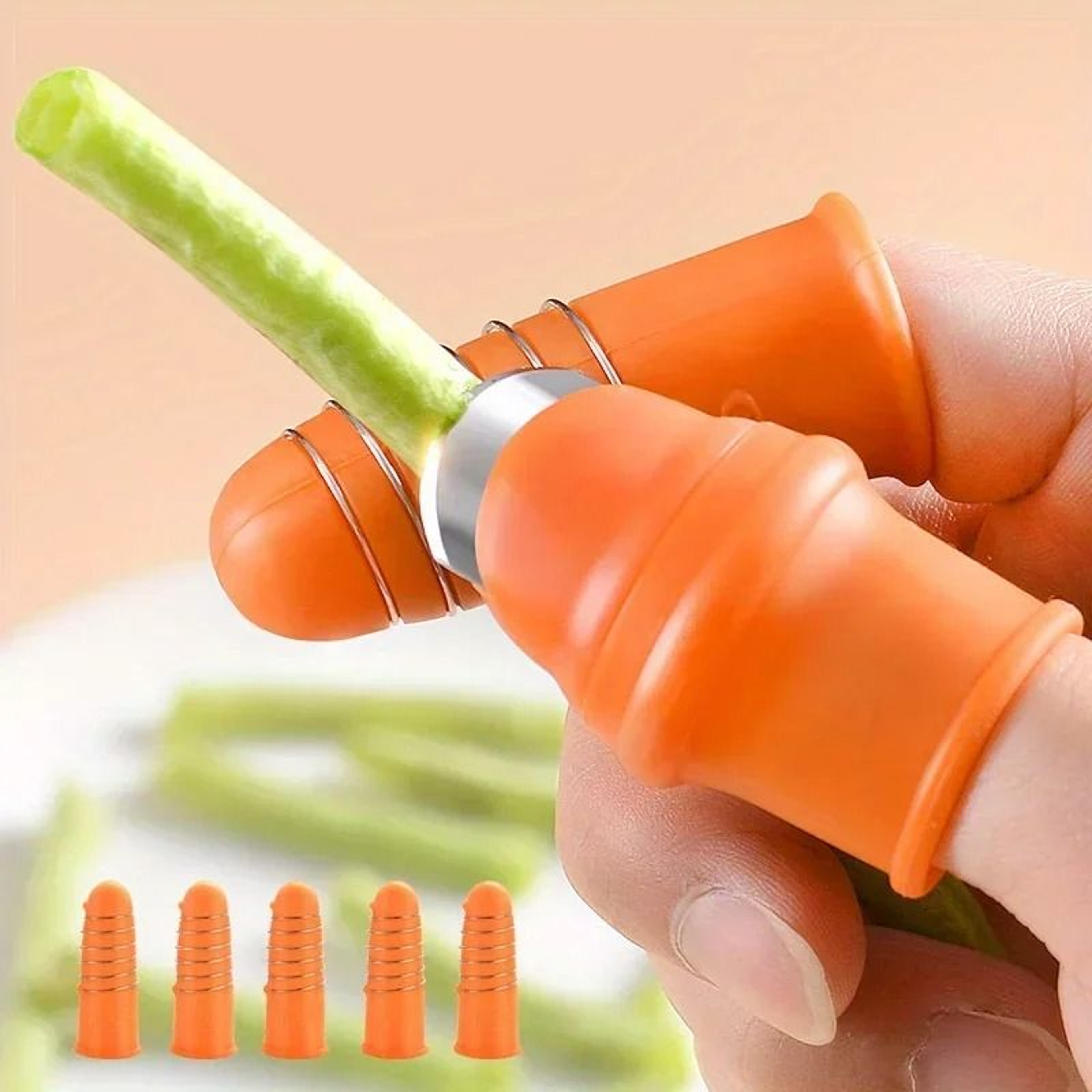 Professional Thumb Knife Vegetable Picker And Kitchen Finger Set 4
