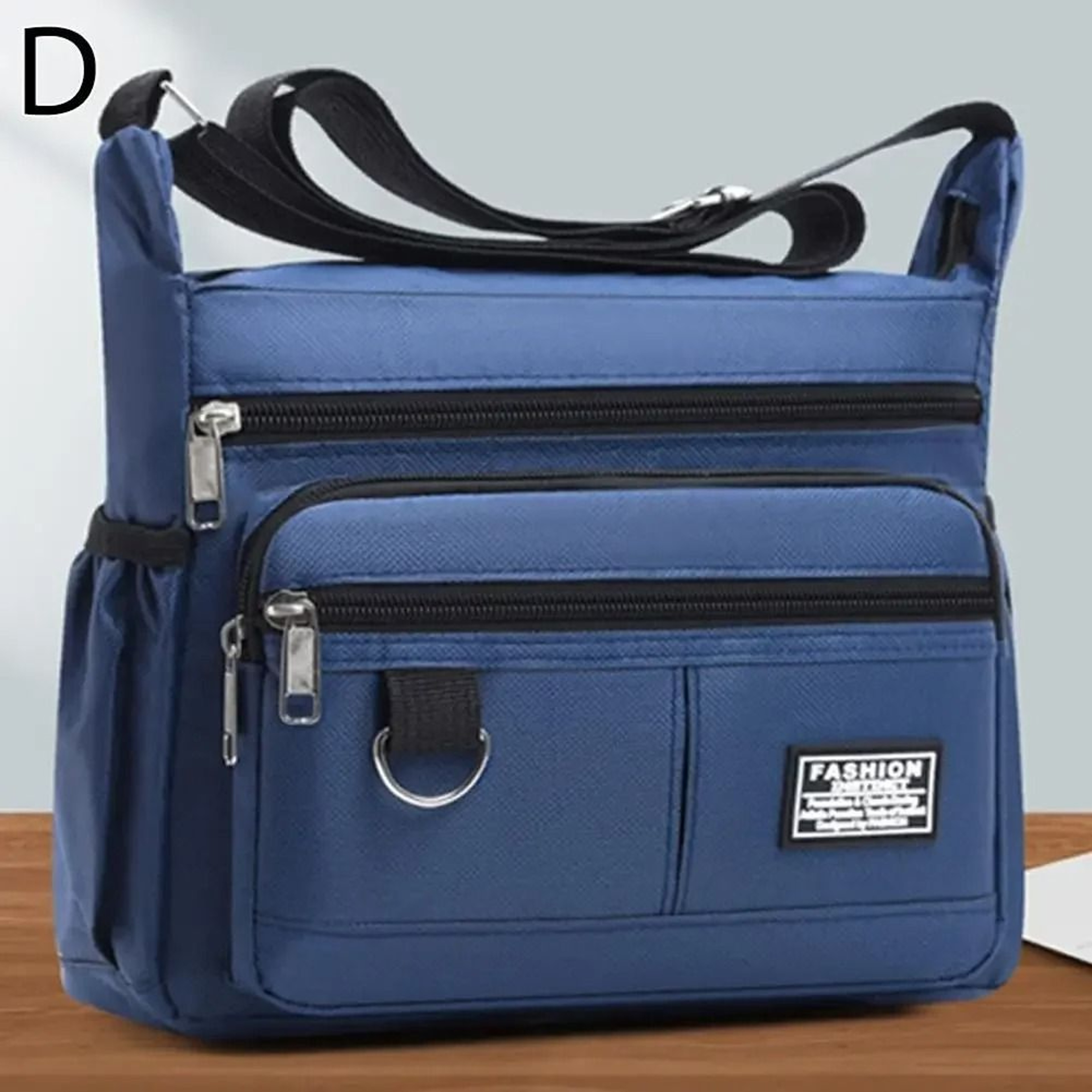 Professional Mens Large Capacity MultiLayer Crossbody Bag 9