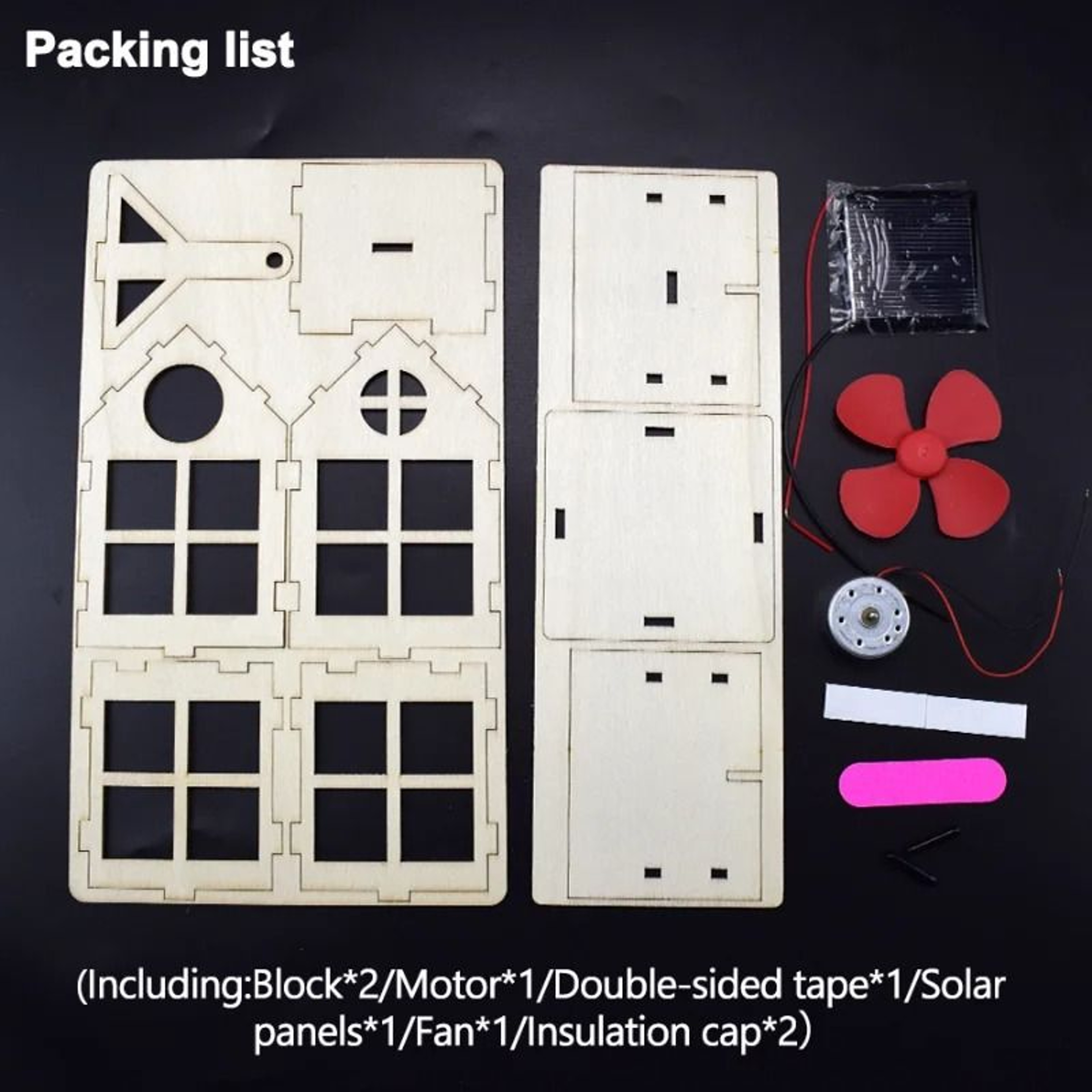 SolarPowered Twin Blade Windmill Science DIY Kit 5