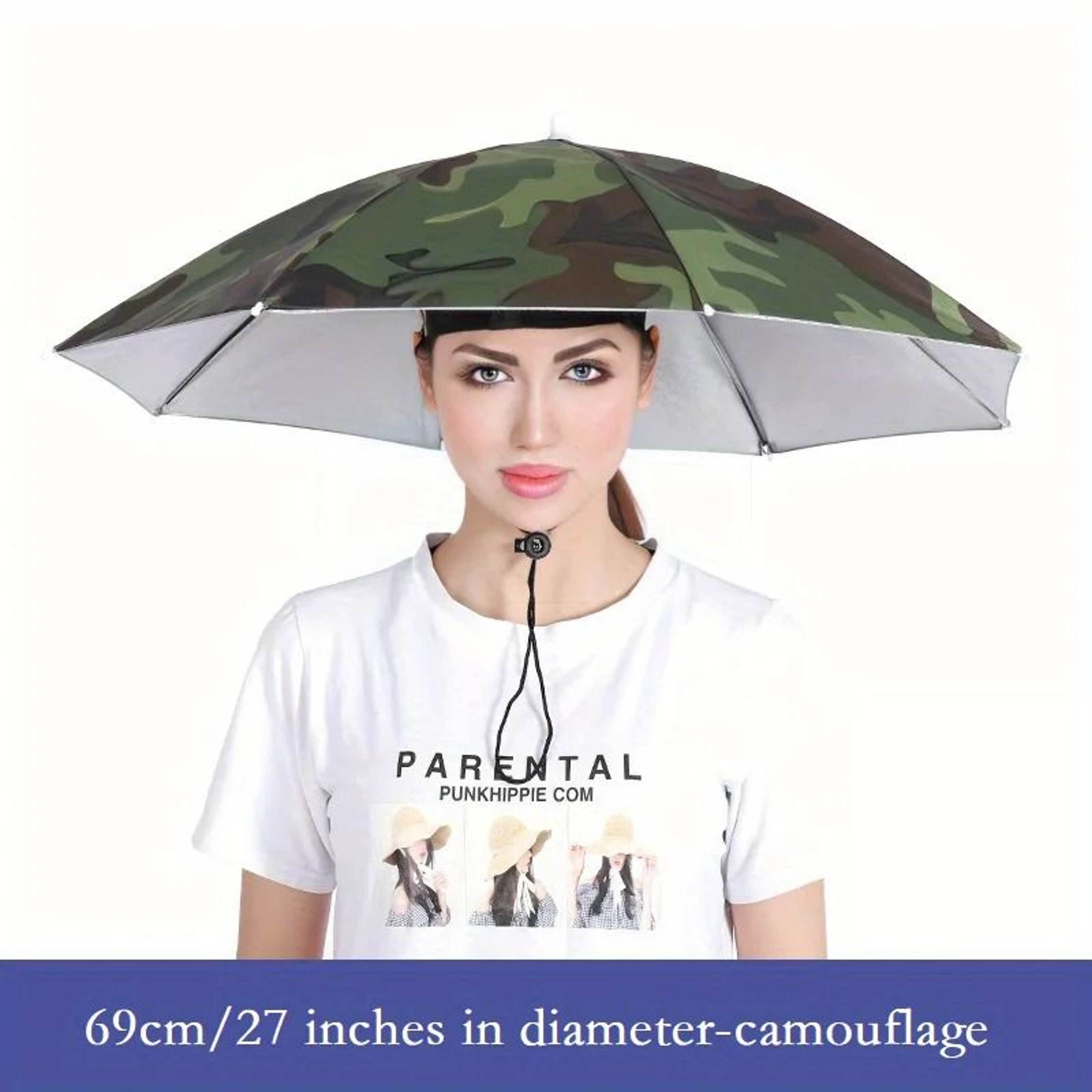 Lightweight Wearable Sun Umbrella Hat 7