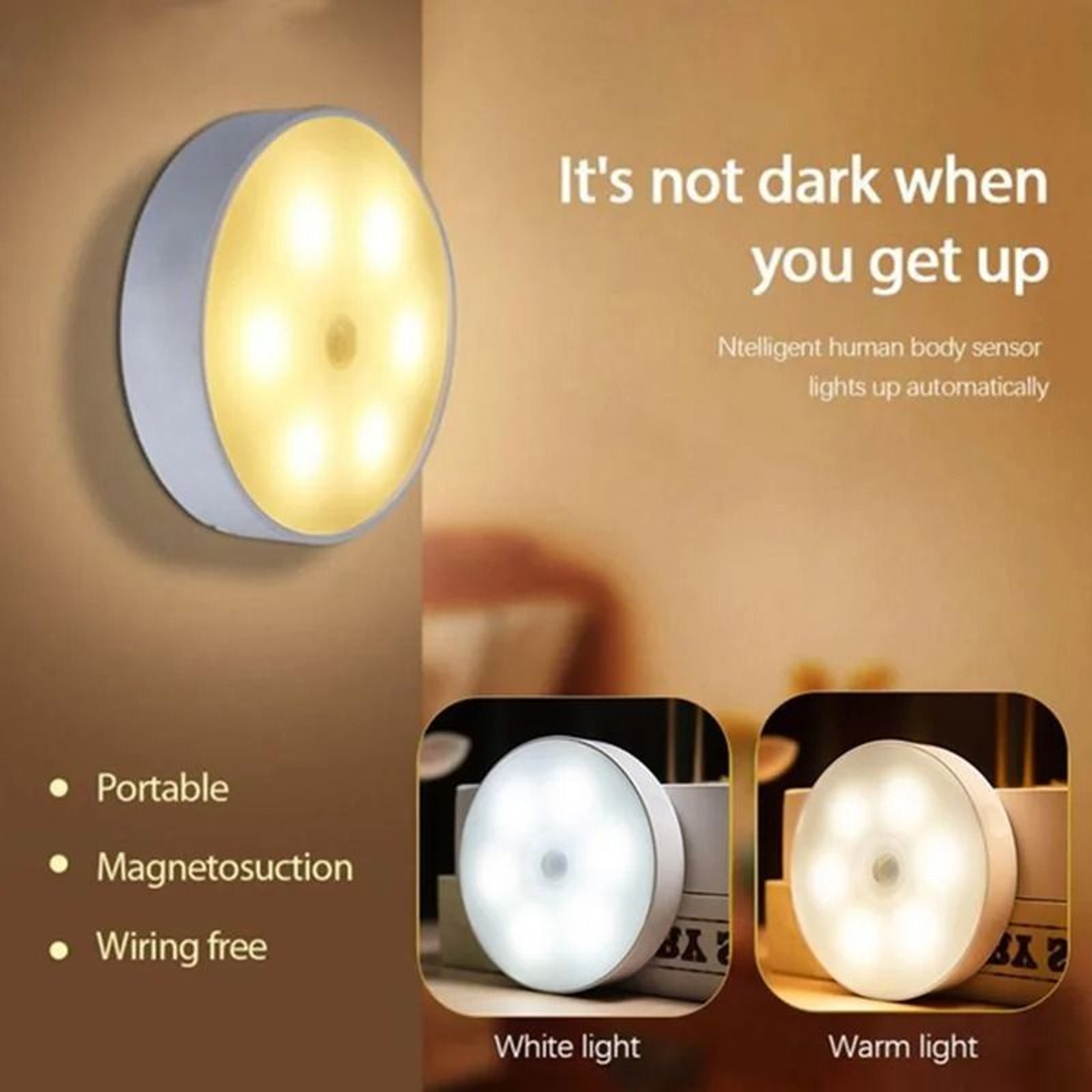 Rechargeable Motion Sensor LED Night Light 0