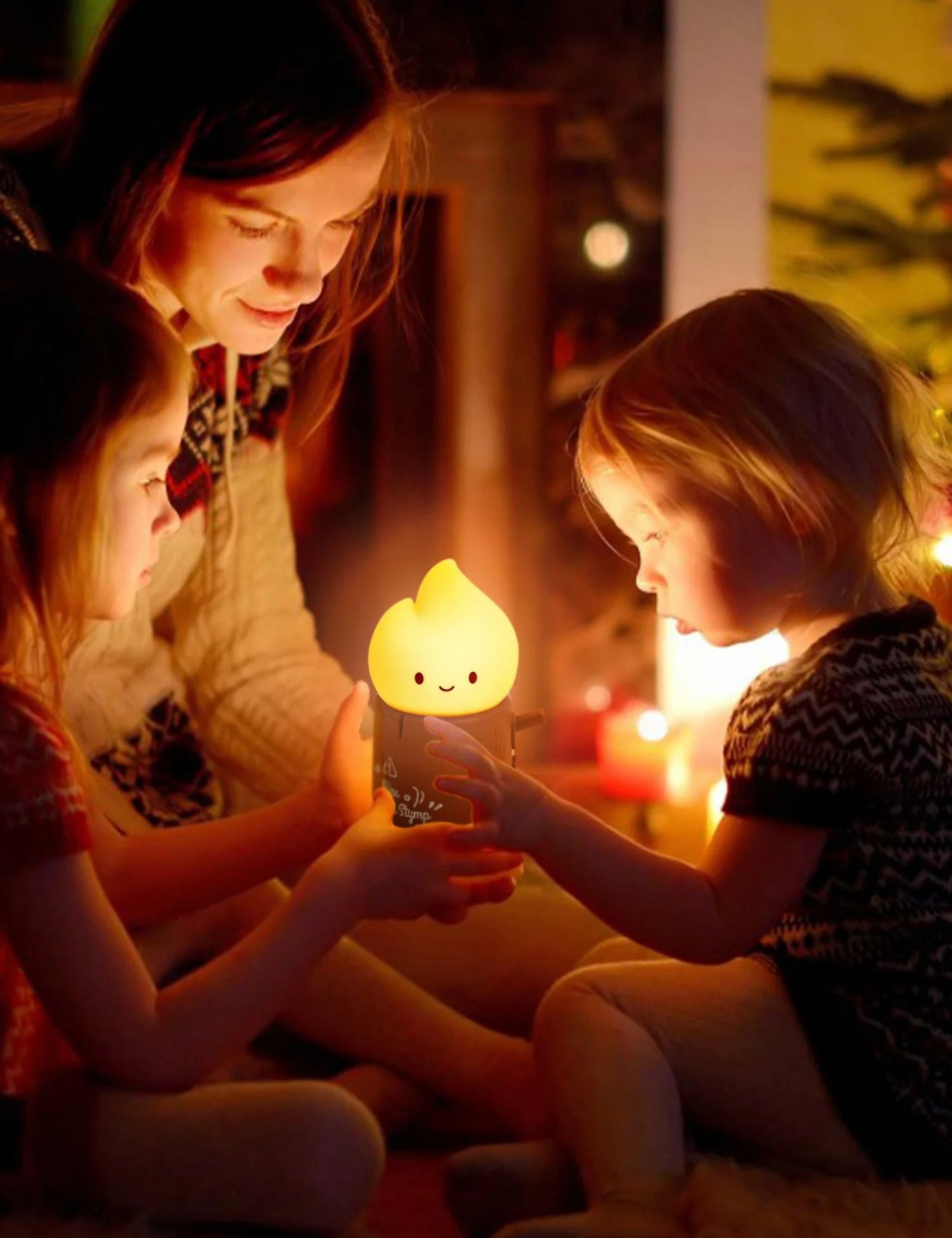 Dimmable Flameless Candle Sleeping Night Light 2