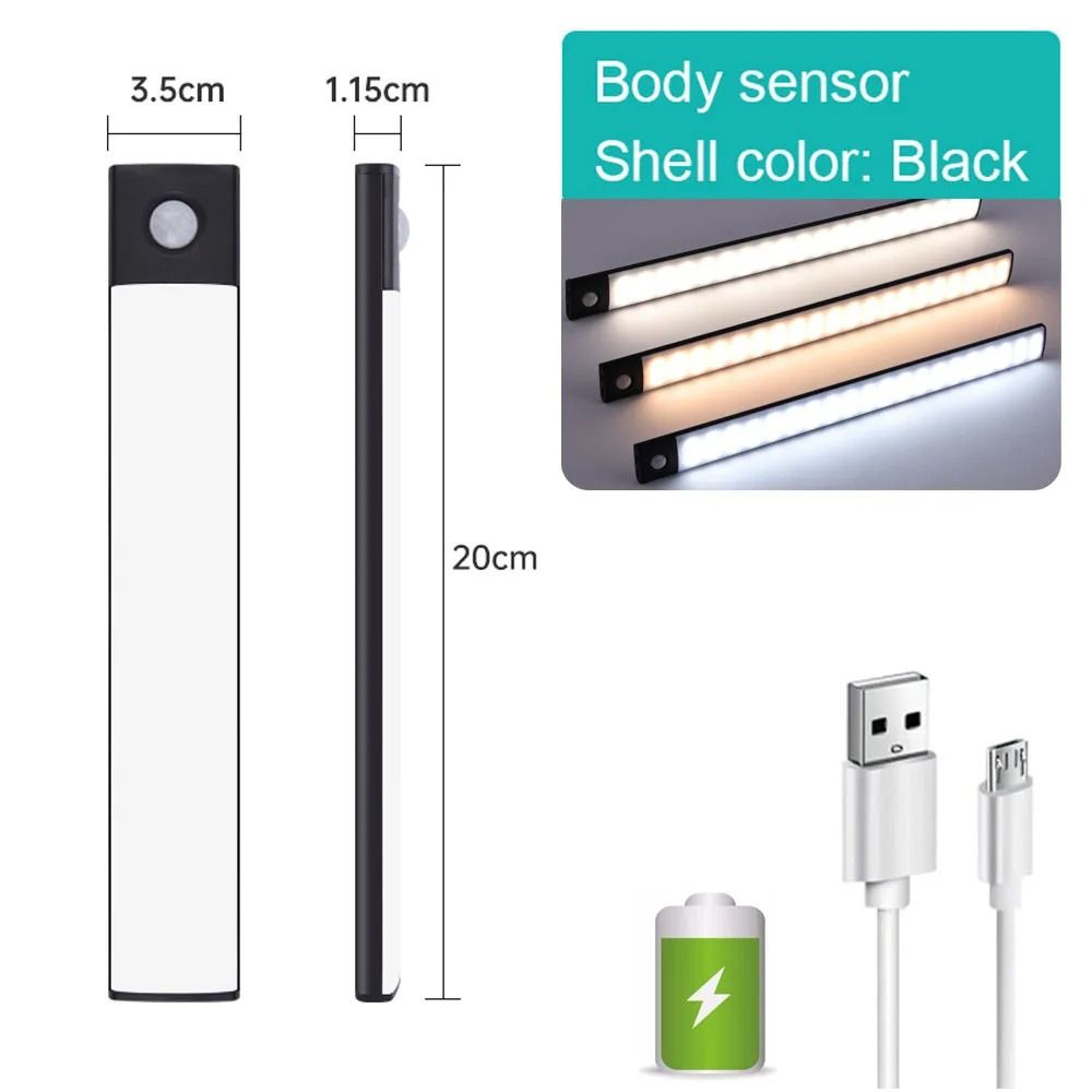 UltraThin Magnetic Wireless LED Smart Night Light 7