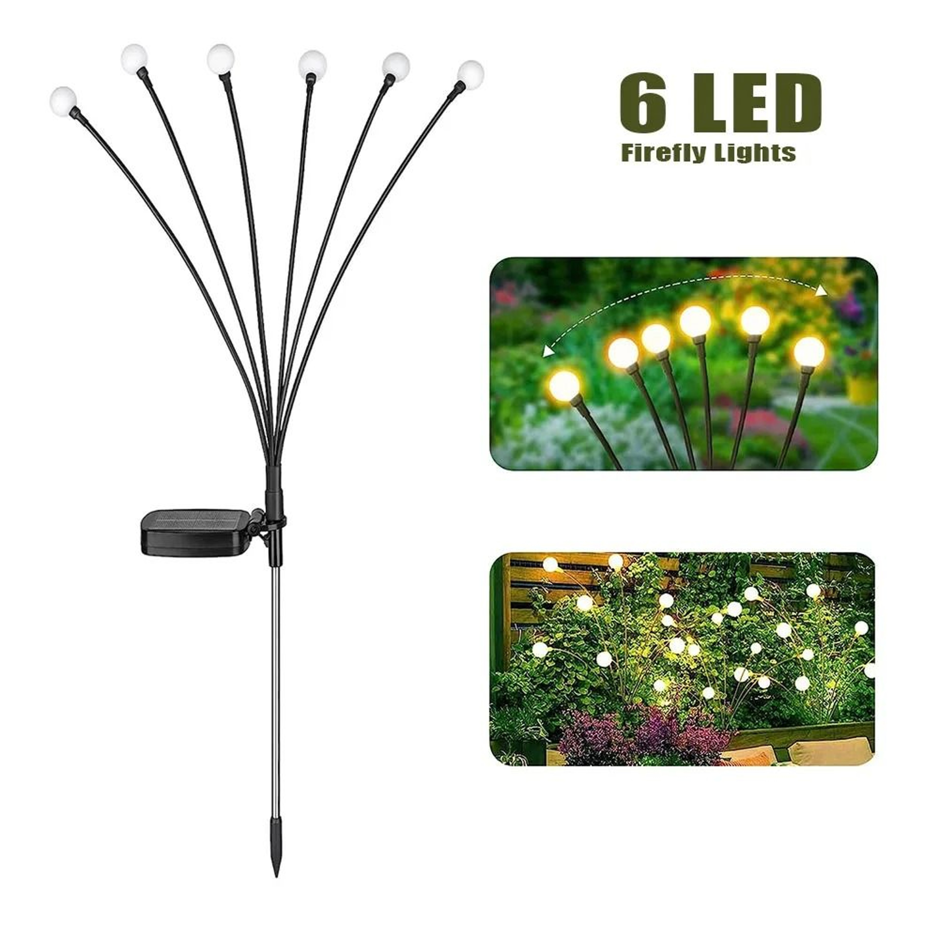 SolarPowered Garden Firefly Lights 7