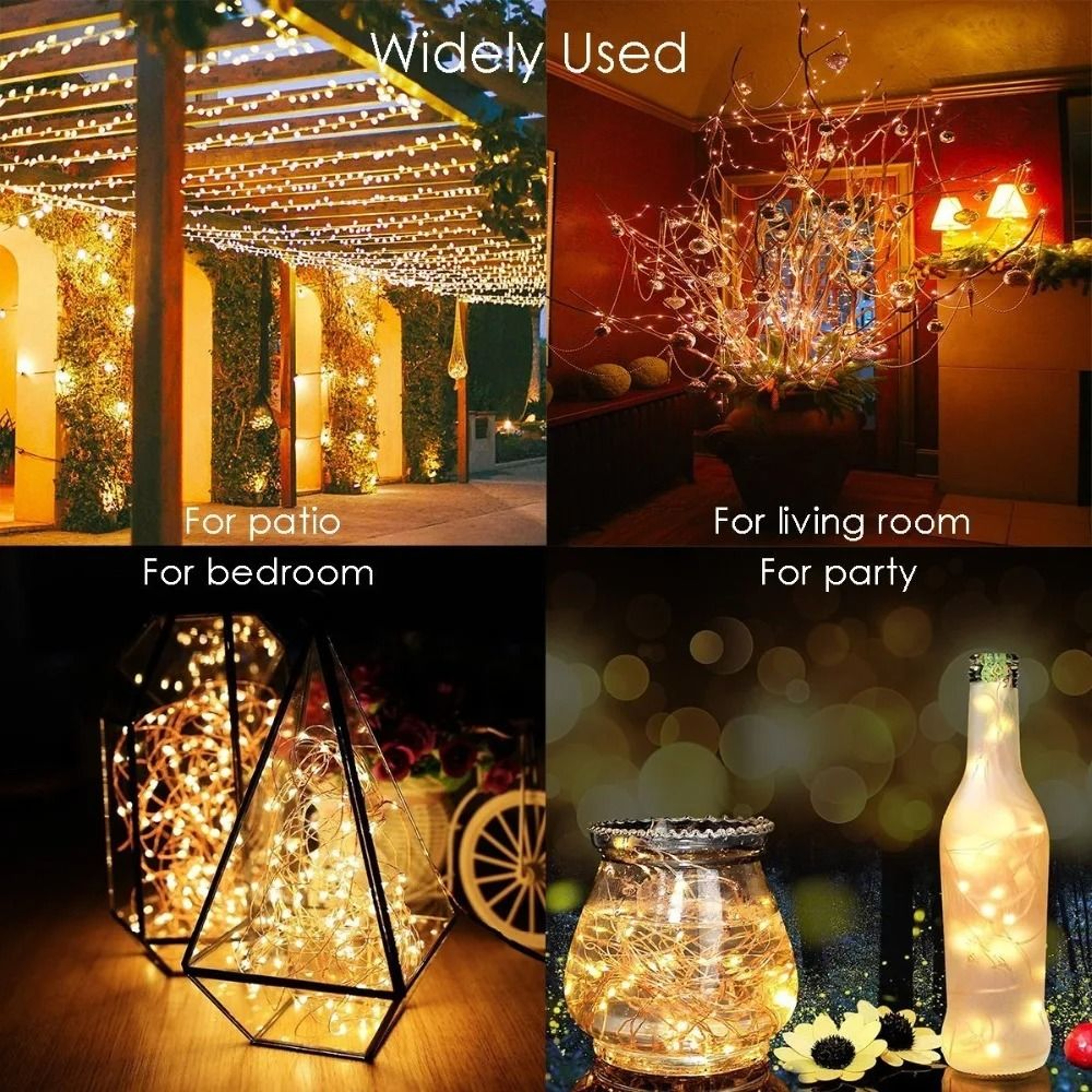 Solar Outdoor Copper Wire Fairy Lights 4