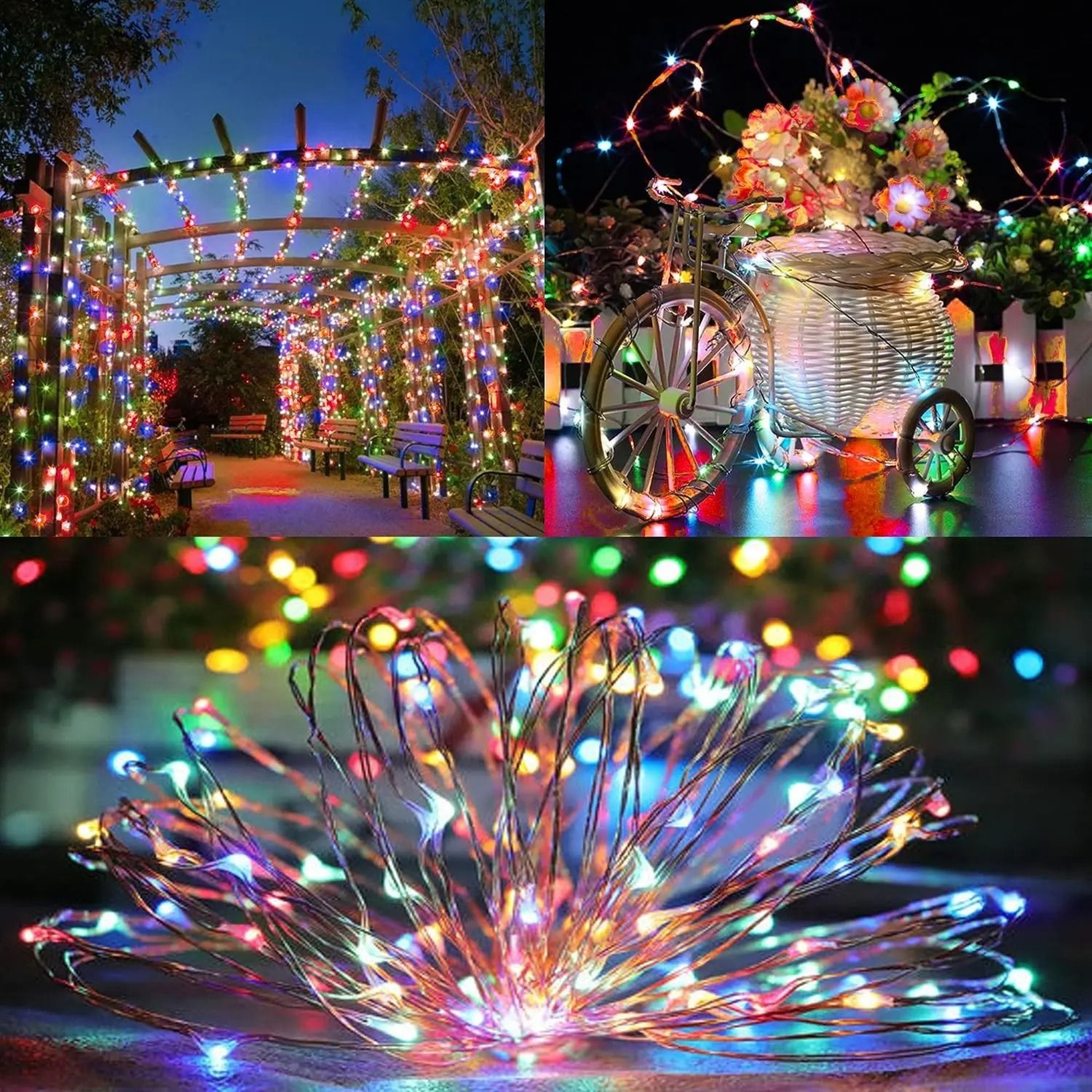 Solar Outdoor Copper Wire Fairy Lights 5