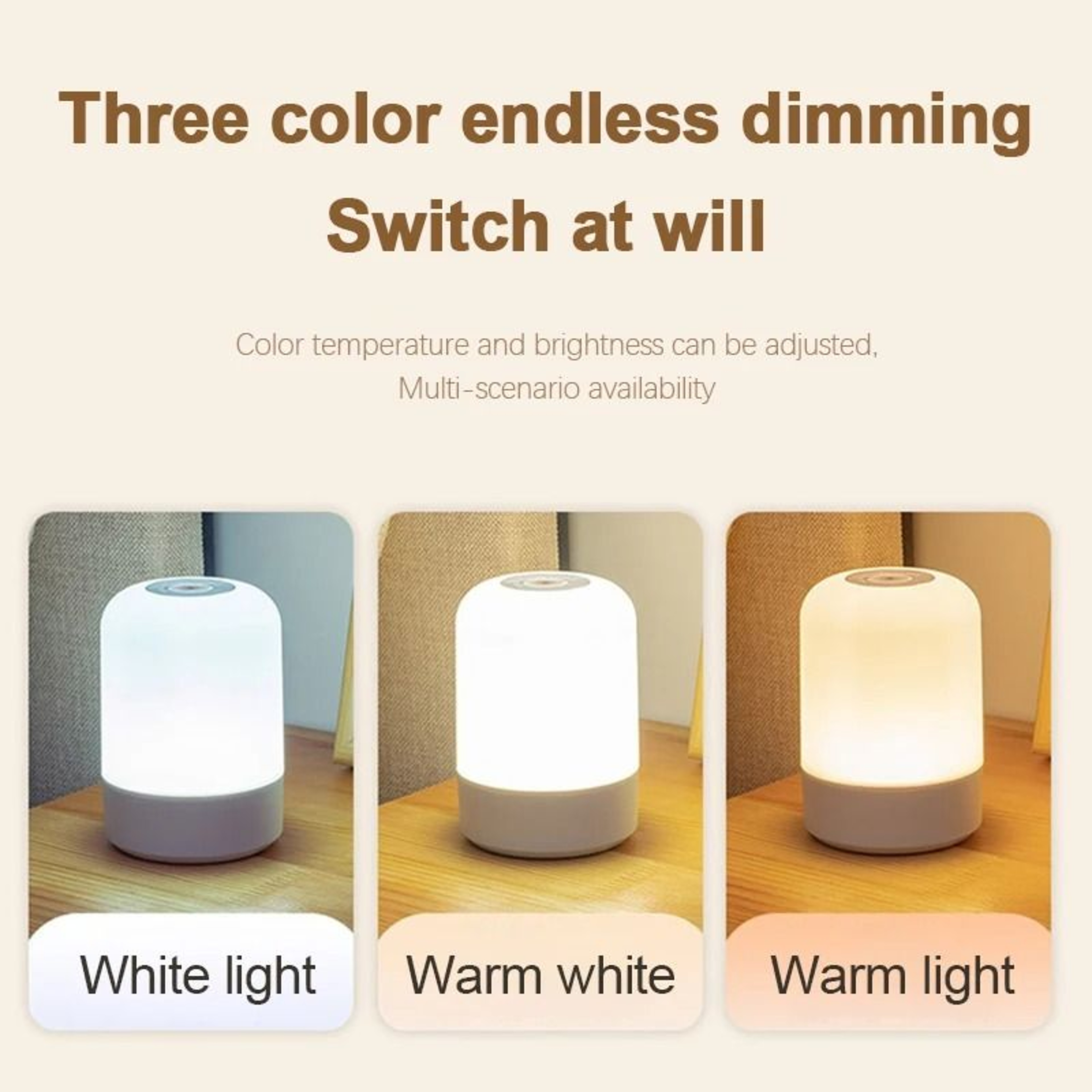 Rechargeable Dimmable Touch LED Table Lamp 4