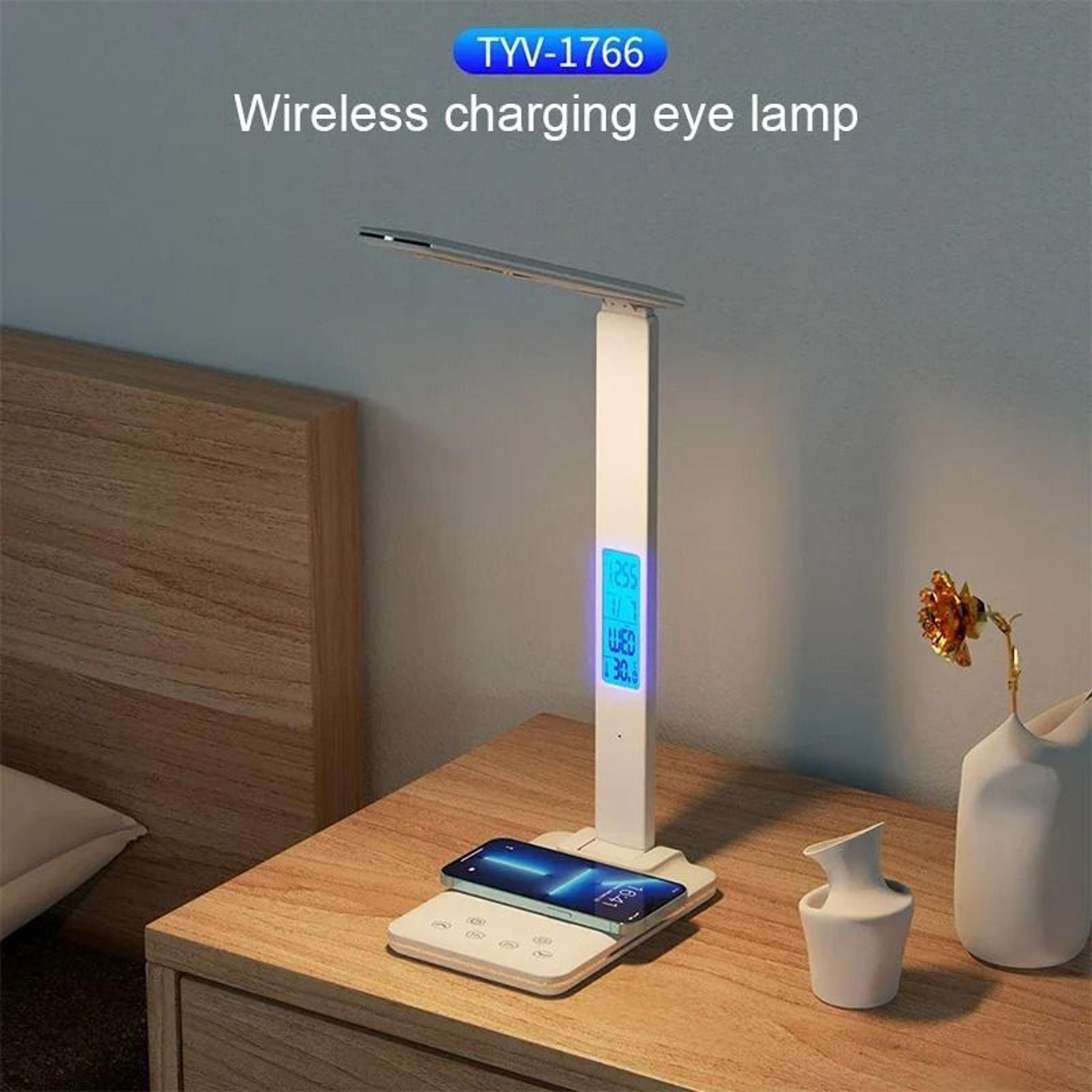LED Desk Lamp With Wireless Charger And USB Port 2