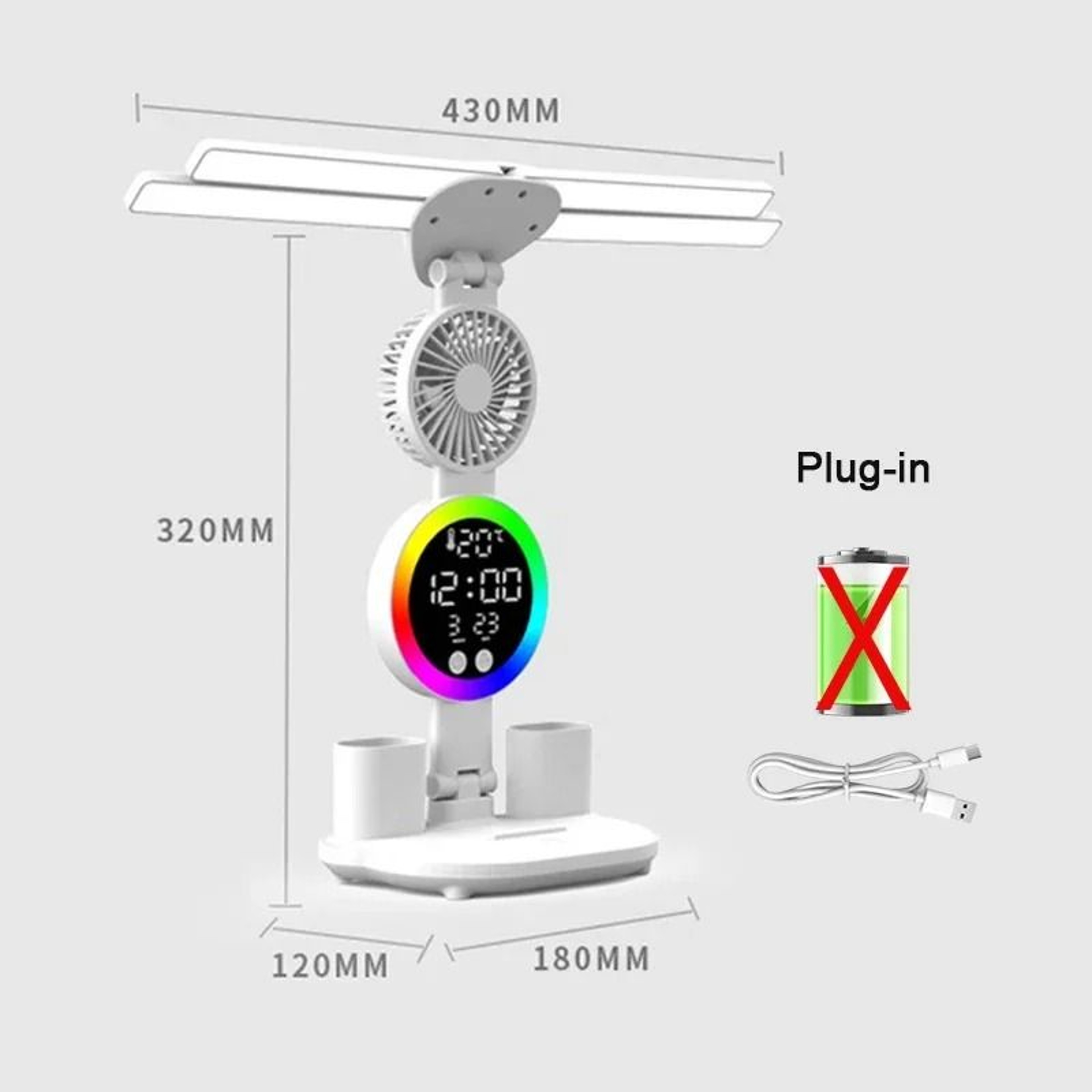 Rechargeable Multifunction Study Desk Lamp 6