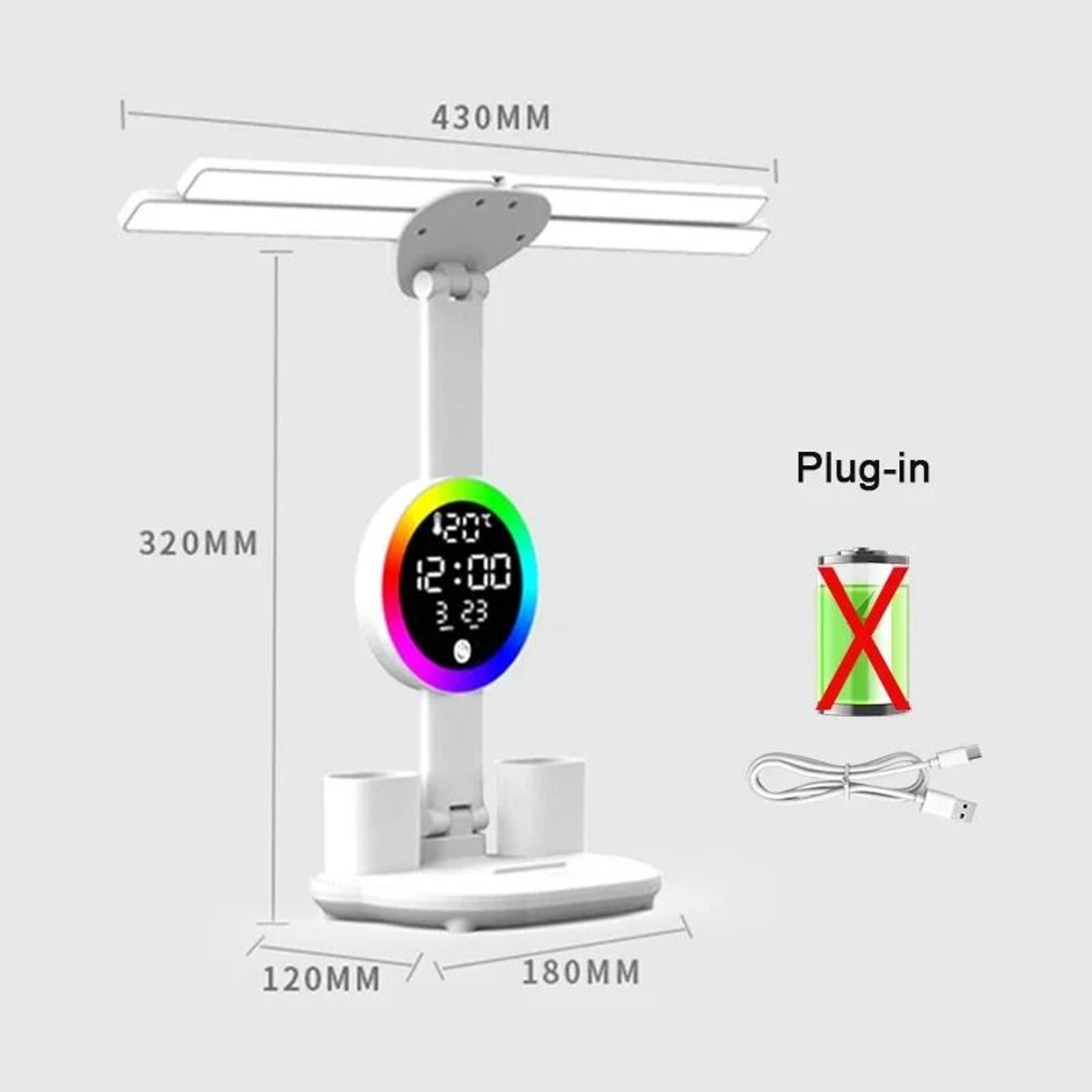 Rechargeable Multifunction Study Desk Lamp 7