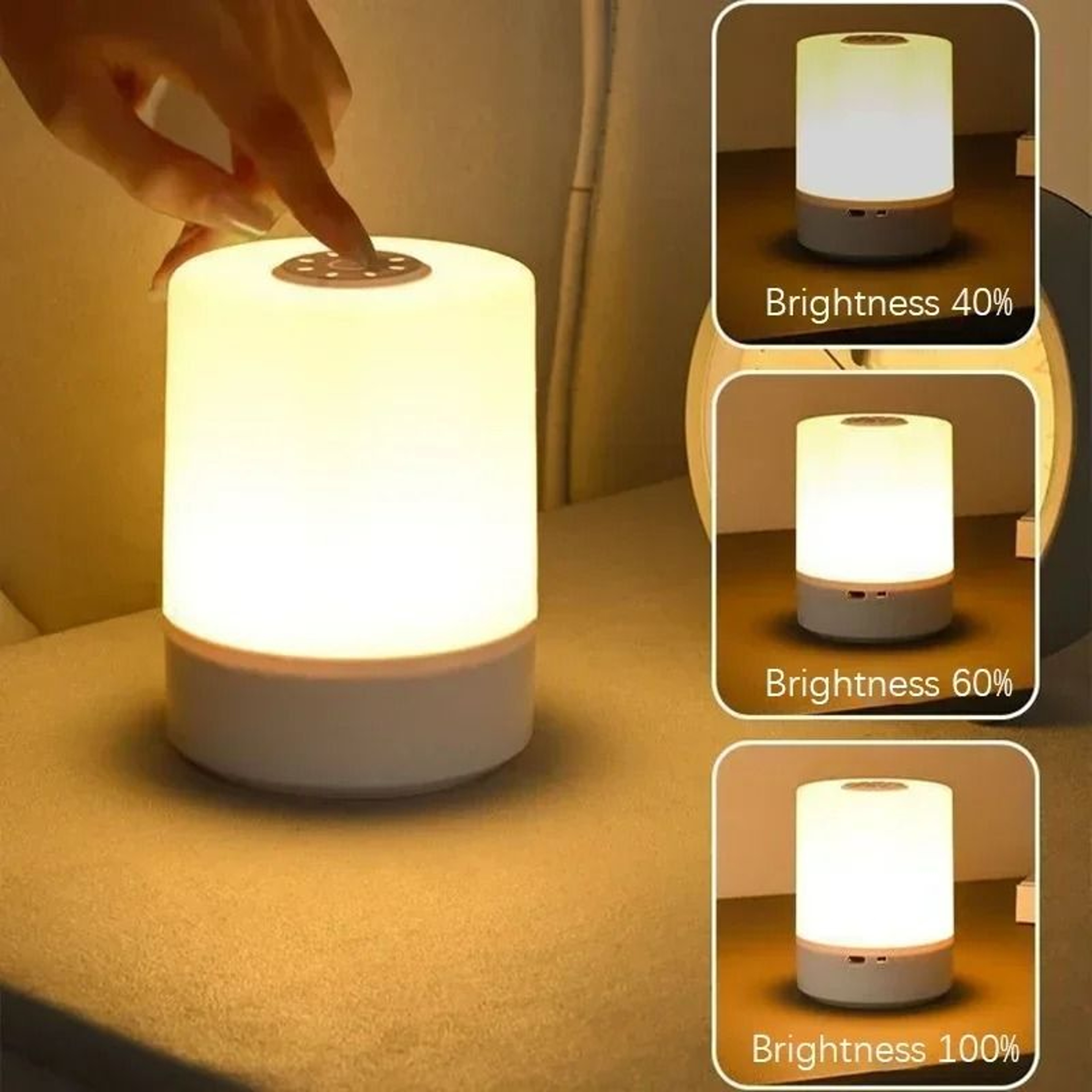 Dimmable Touch Rechargeable Bedside Lamp 1