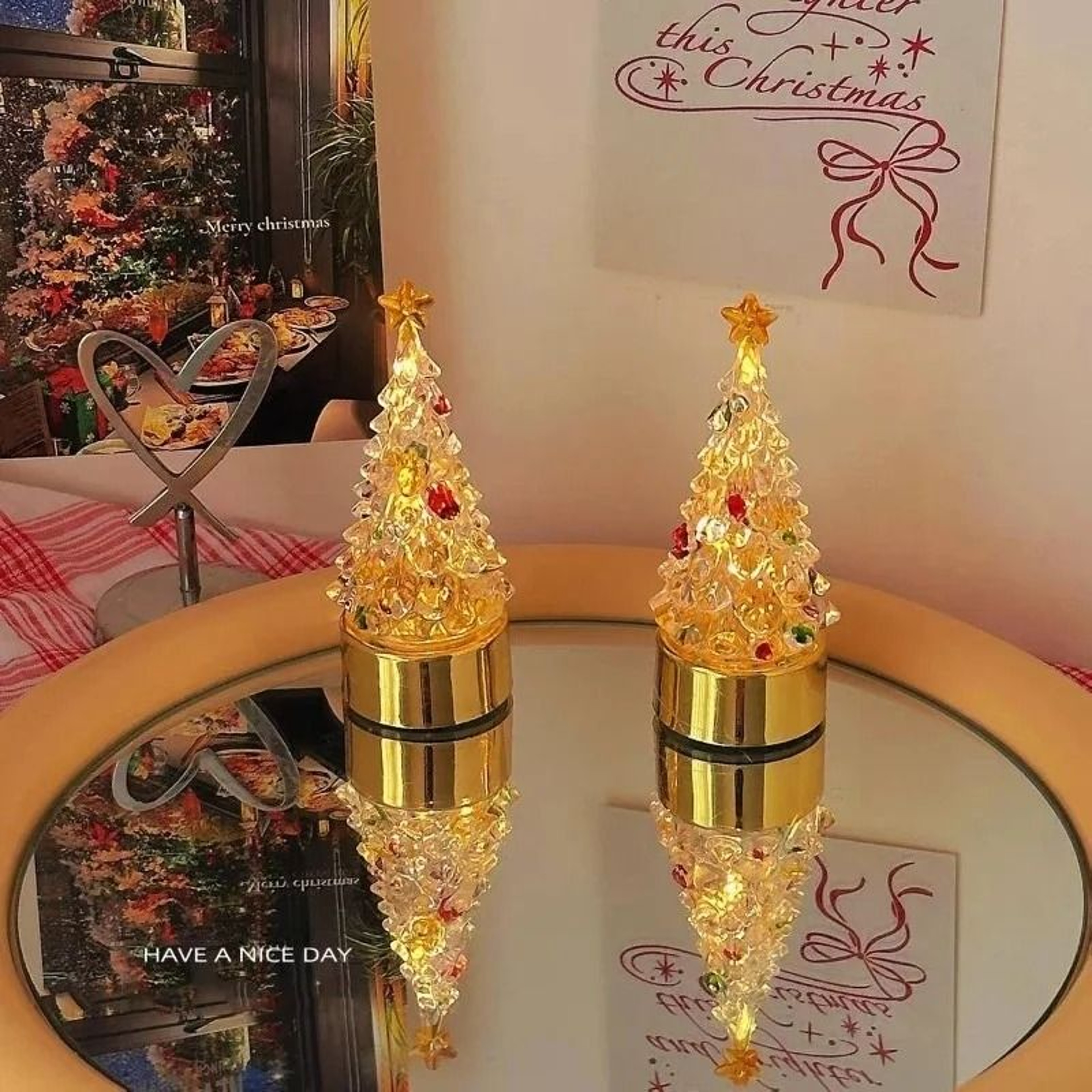 LED Mini Christmas Tree Night Lamp 0