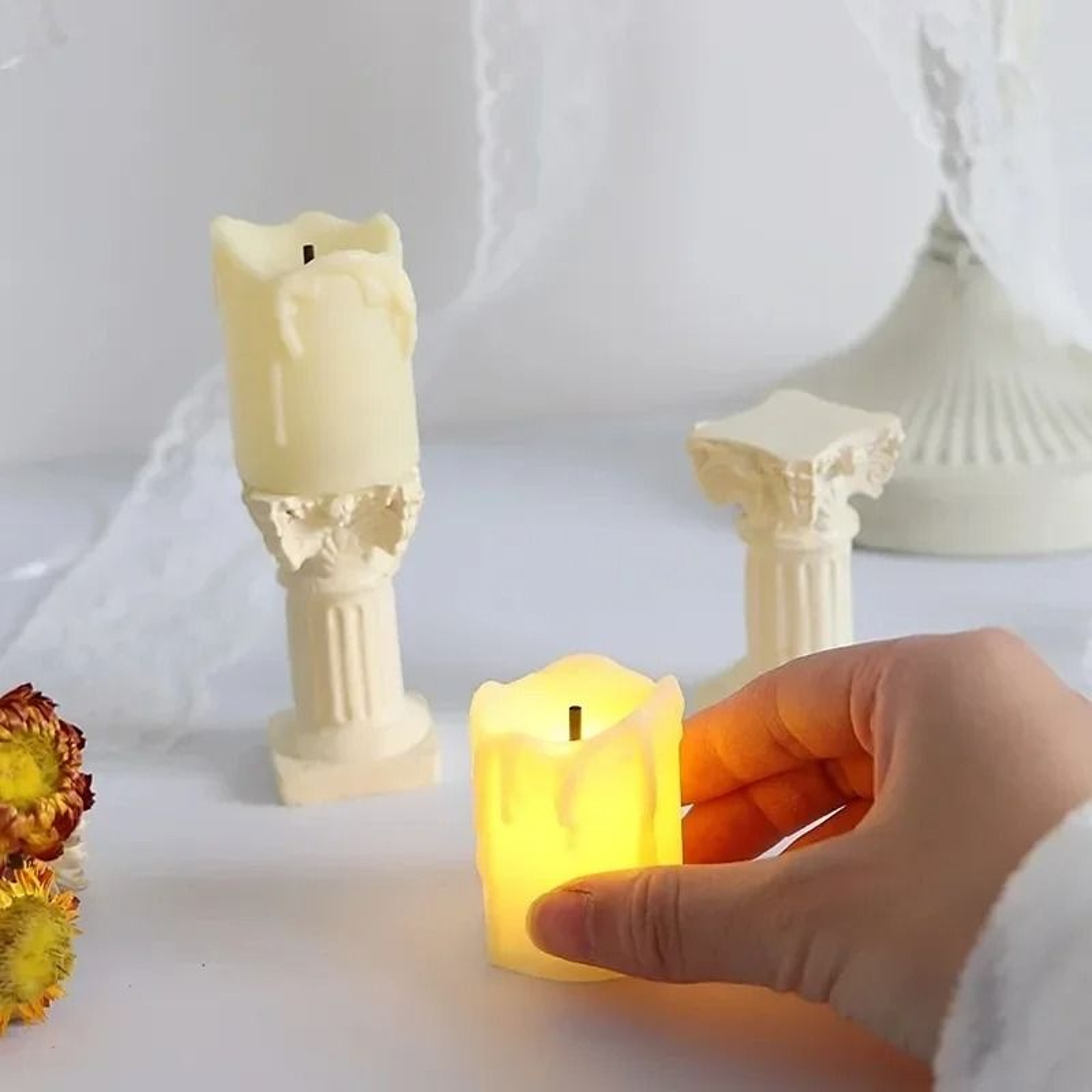 Realistic Flameless LED Candle Night Light 1