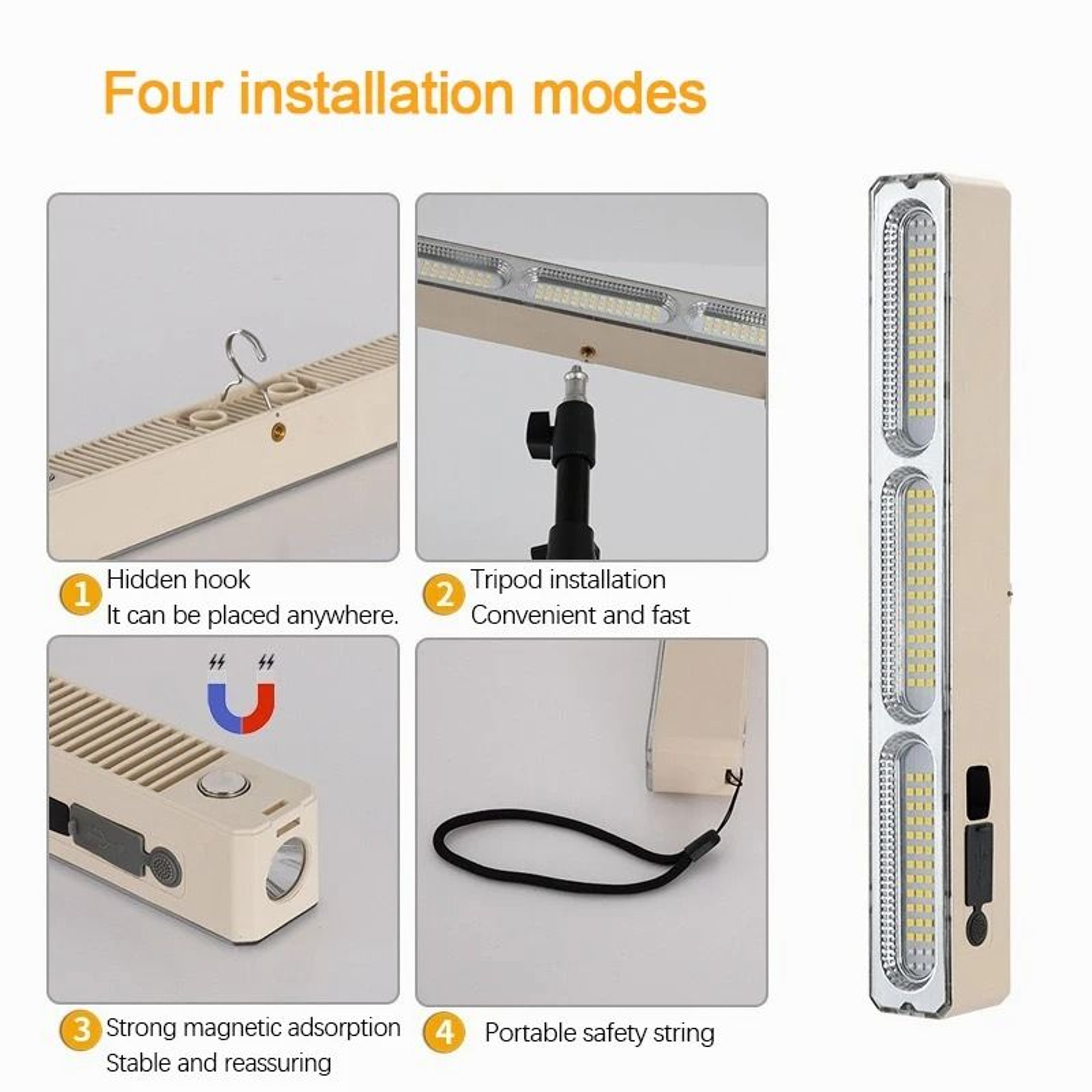 Multifunctional Intelligent LED Rechargeable Night Light 5