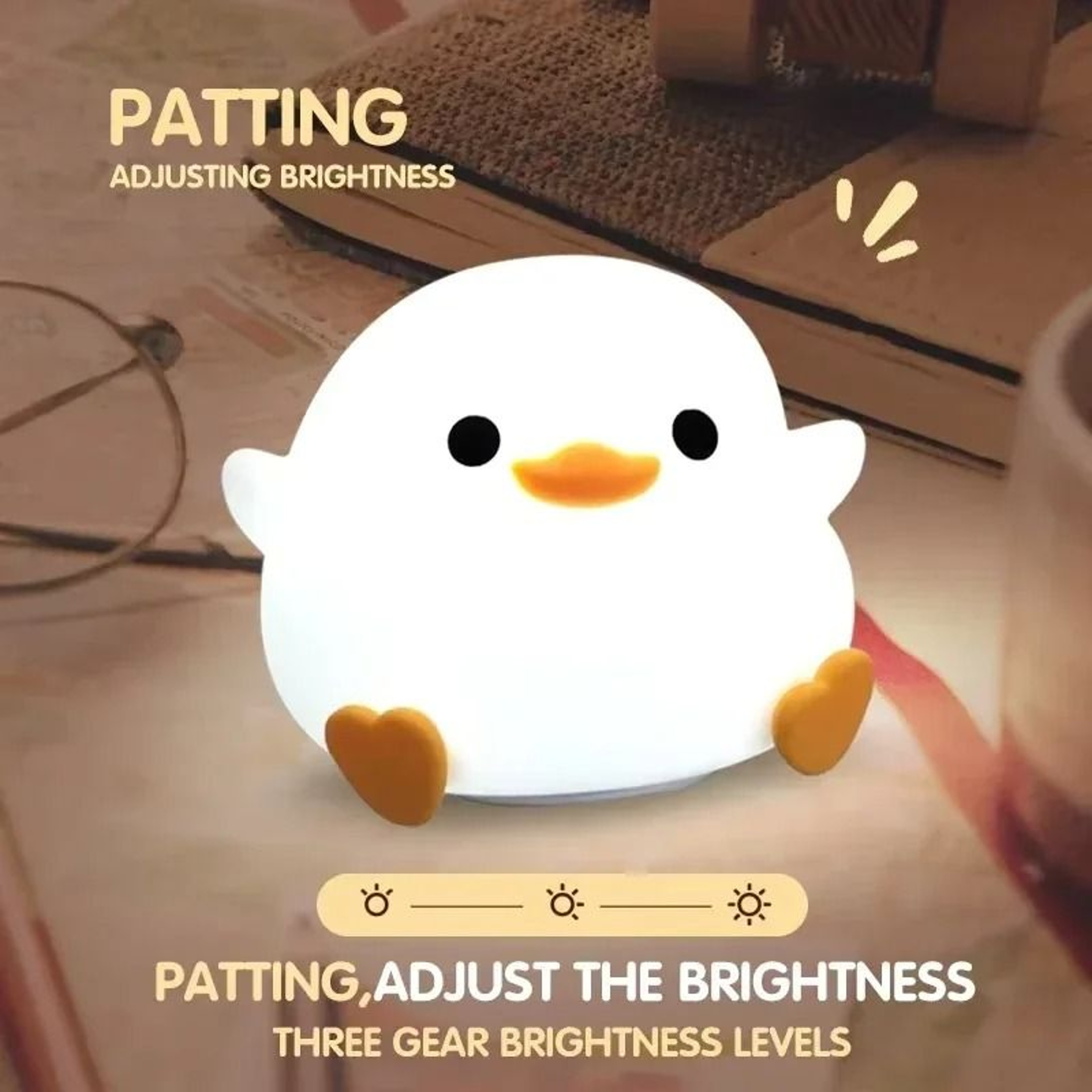 Rechargeable DoDo Duck Silicone Night Light 2