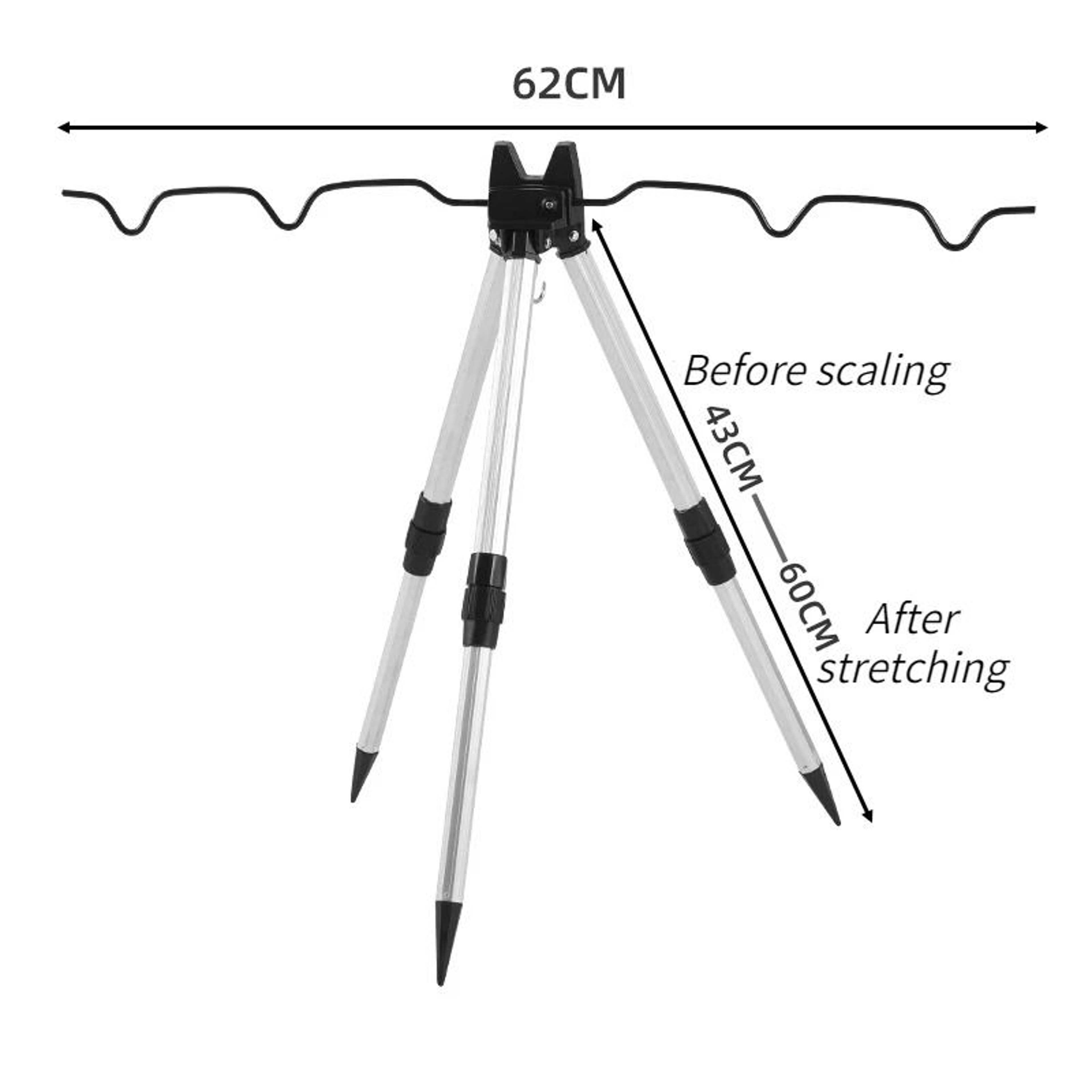 Aluminum Alloy Telescopic Sea Rod Bracket 5