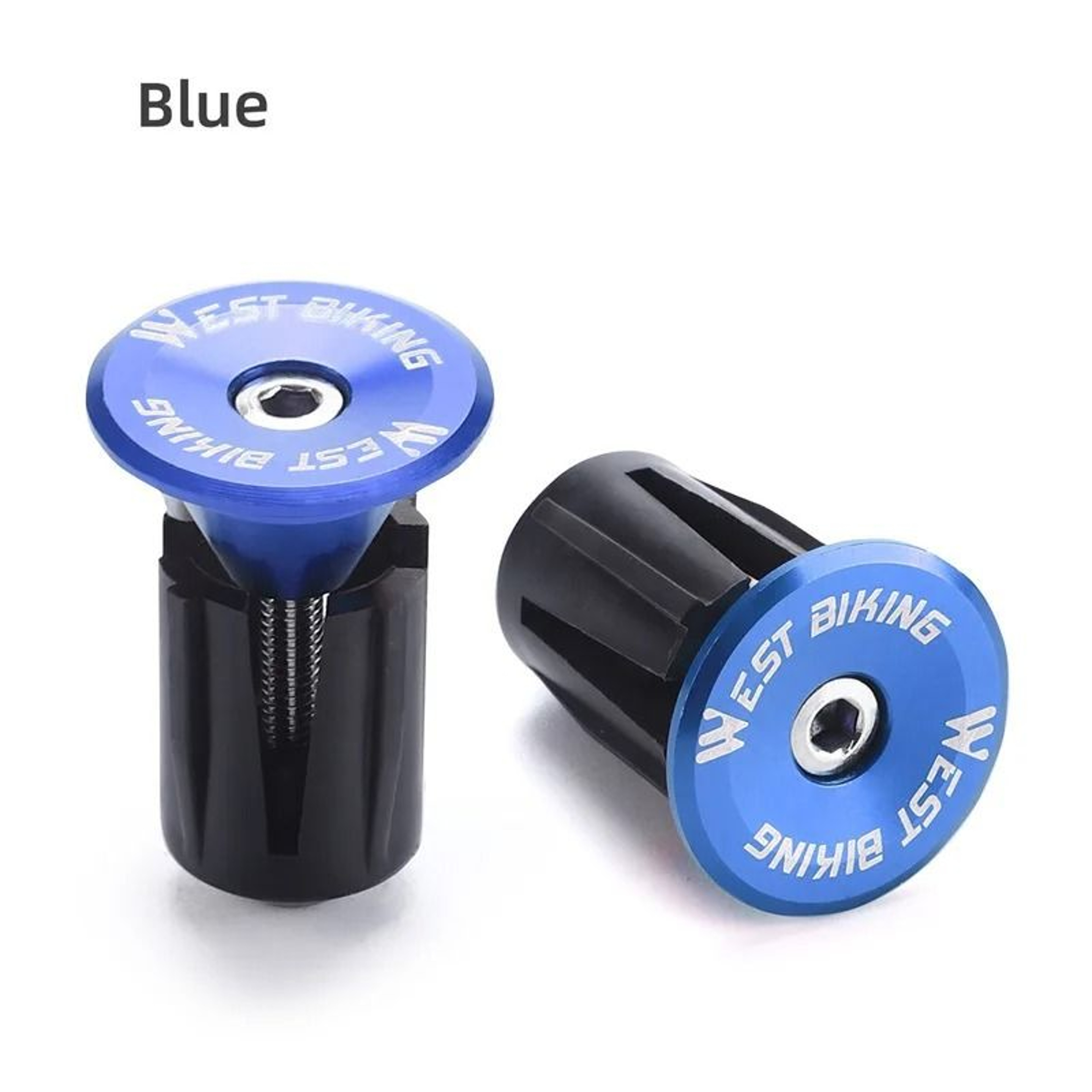 Expanding Aluminum Alloy Bicycle Bar End Plugs 2PCS 6