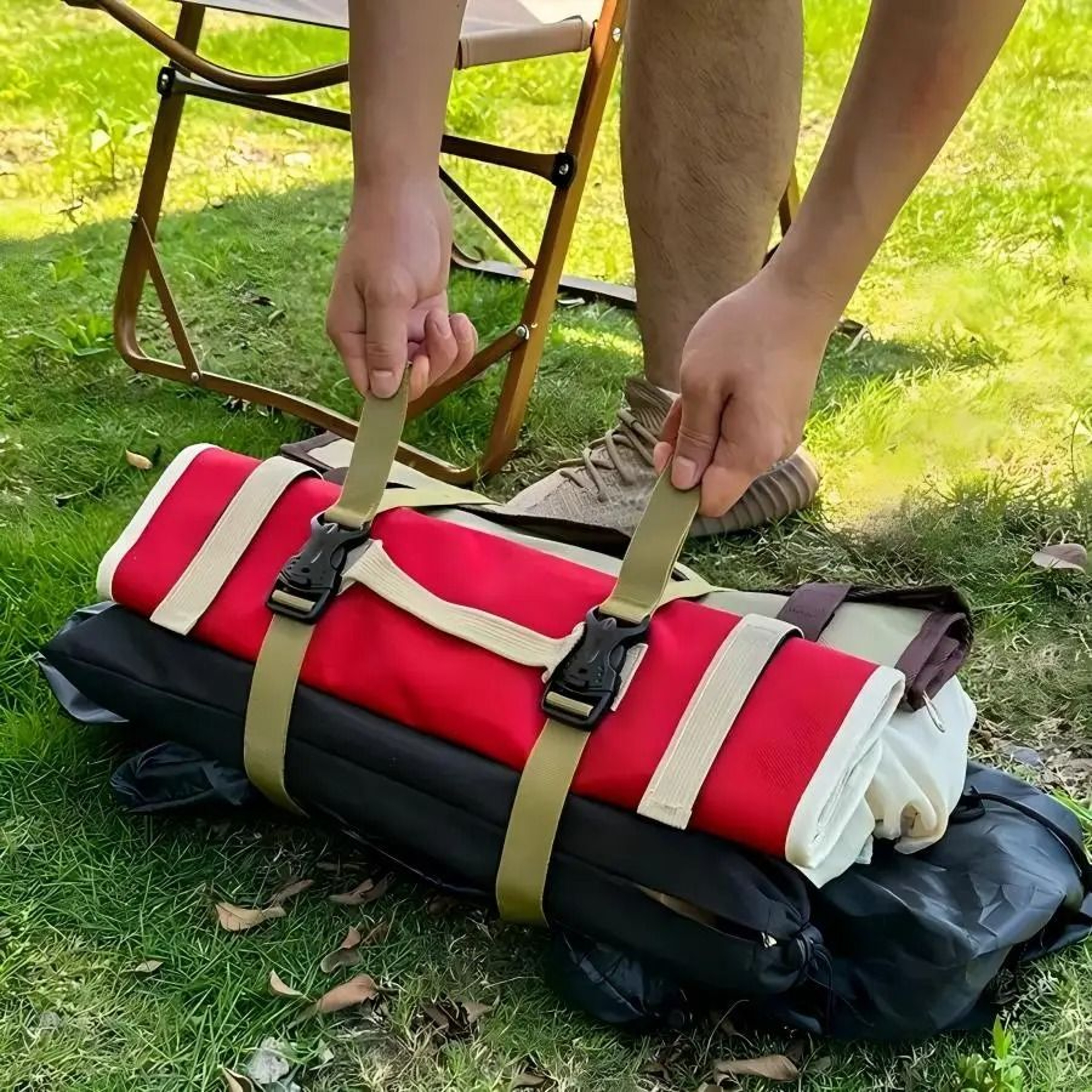 HeavyDuty Outdoor Tactical Luggage Straps 5