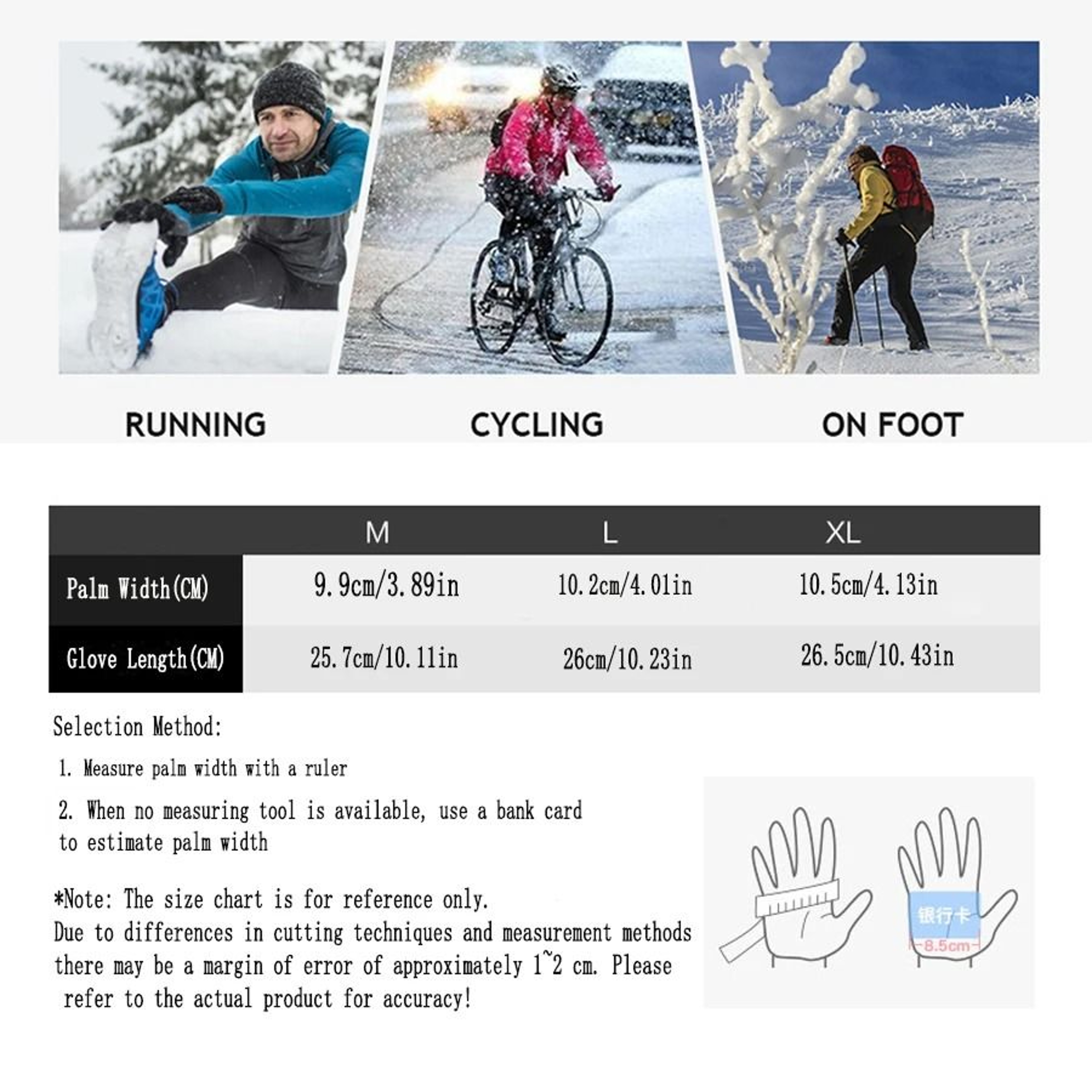 YANBIGUO Mens Winter Tactical Cycling Gloves 3