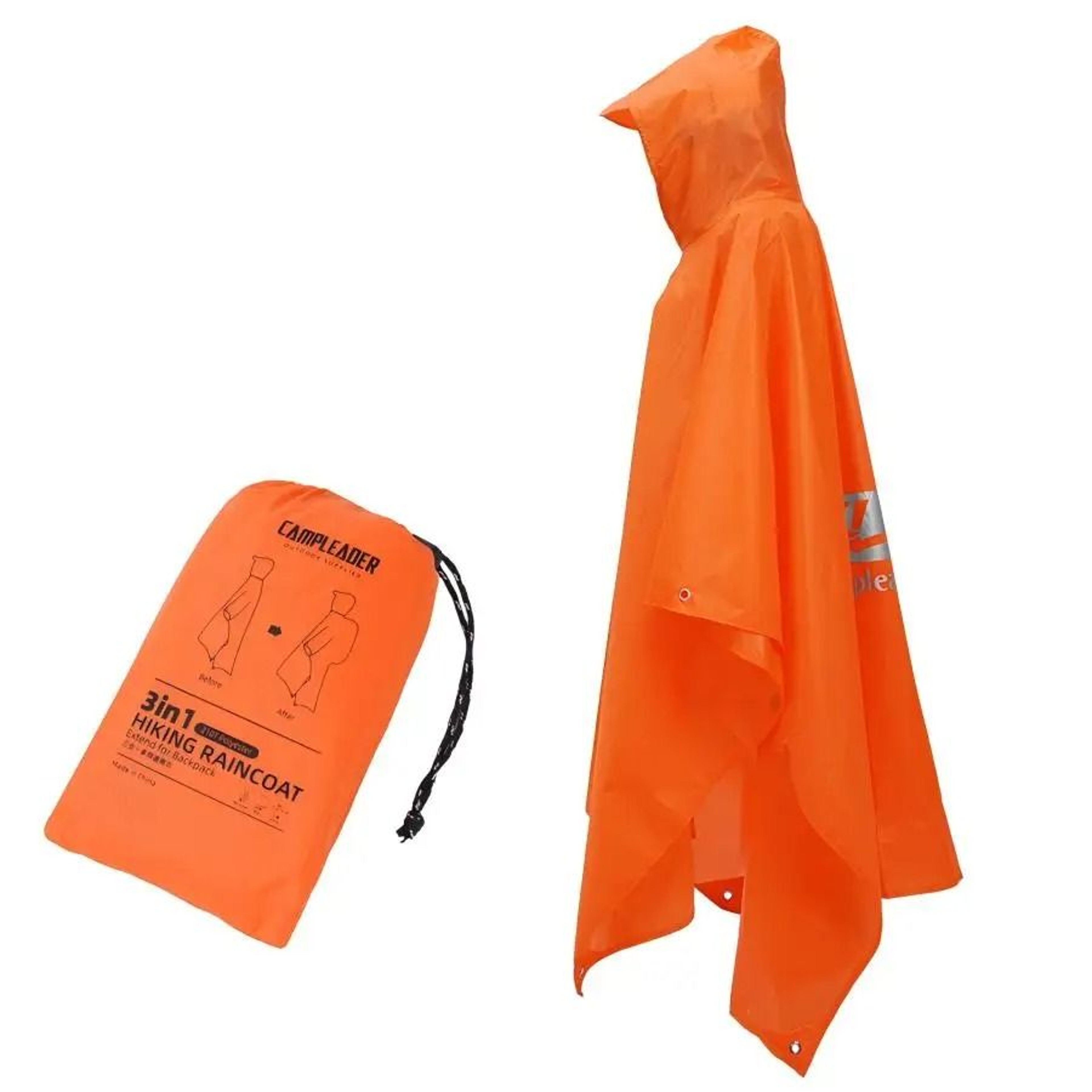 3in1 Multifunctional Outdoor Survival Raincoat 6