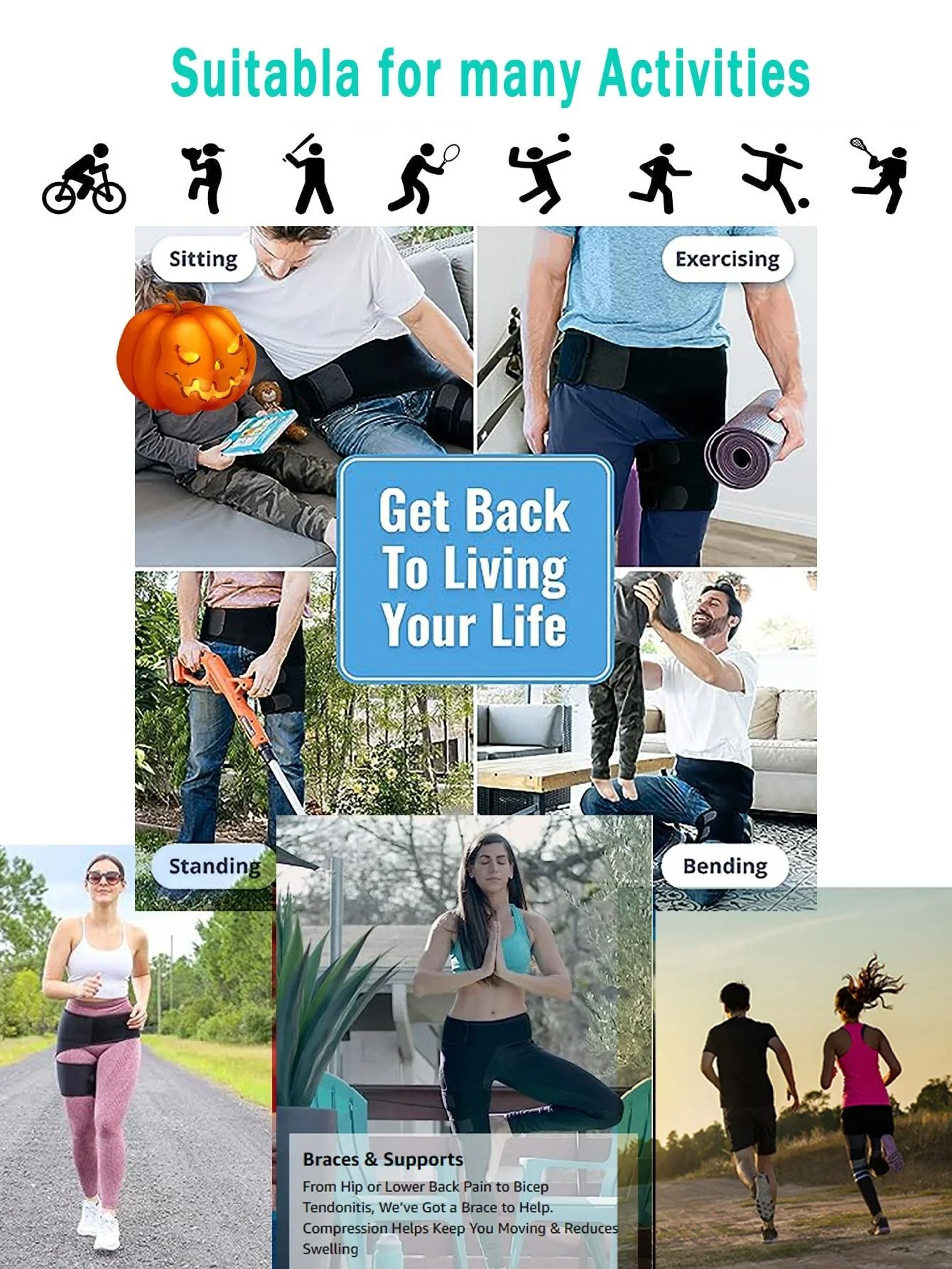 Professional Hip And Thigh Compression Support Wrap 5