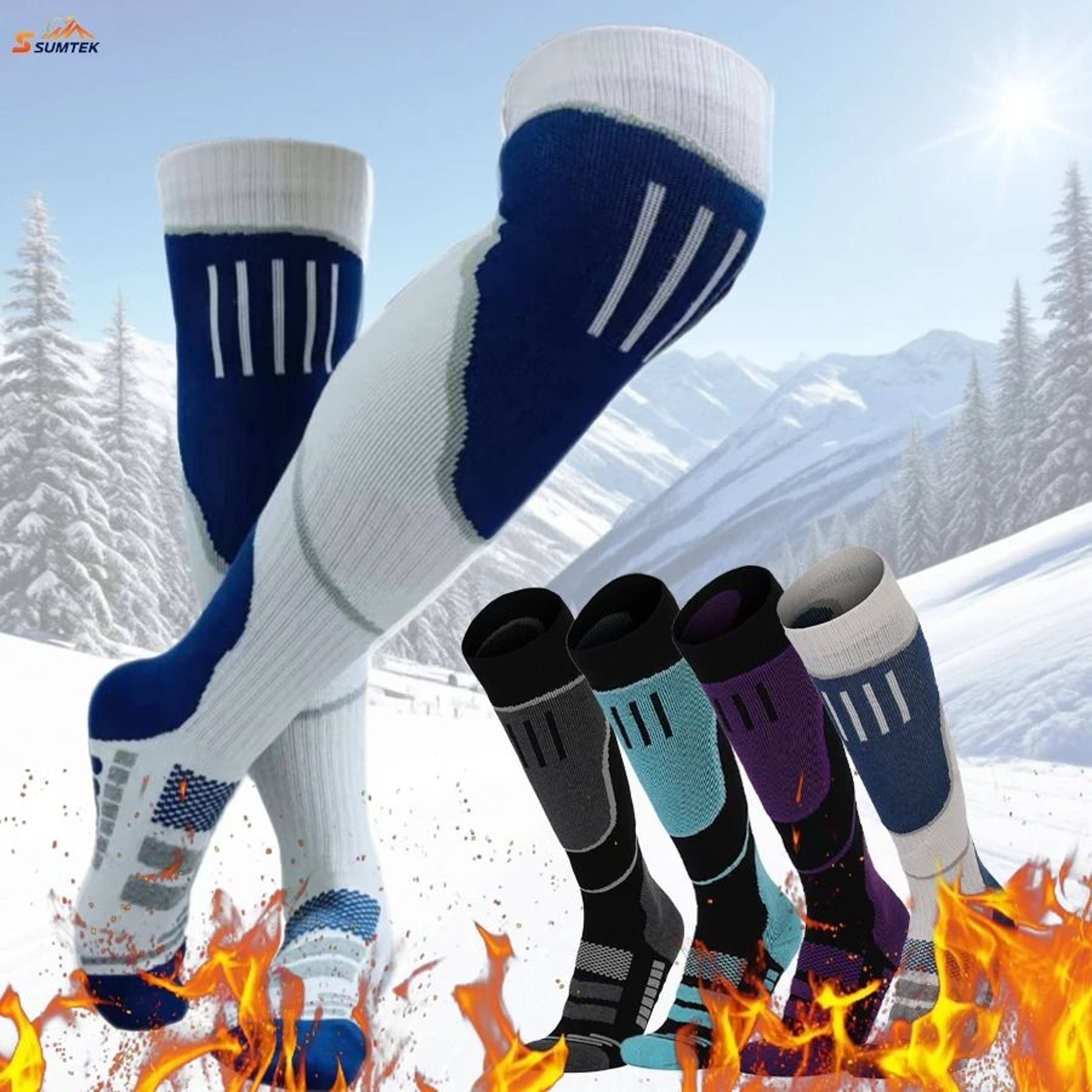 IndustrialStandard Thick Cotton Thermal Ski Socks 0