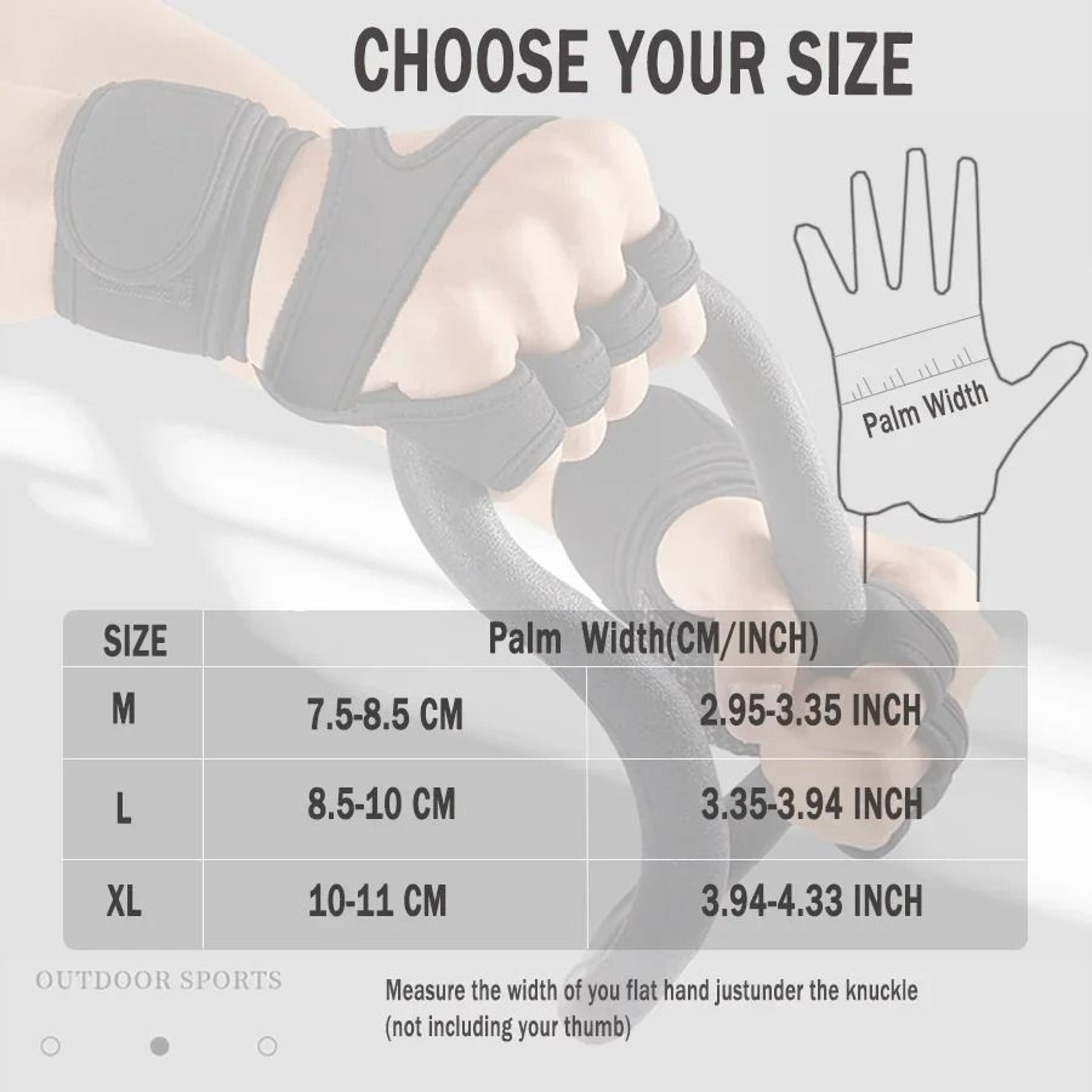 Open Gym Gloves With Wrist Support 1