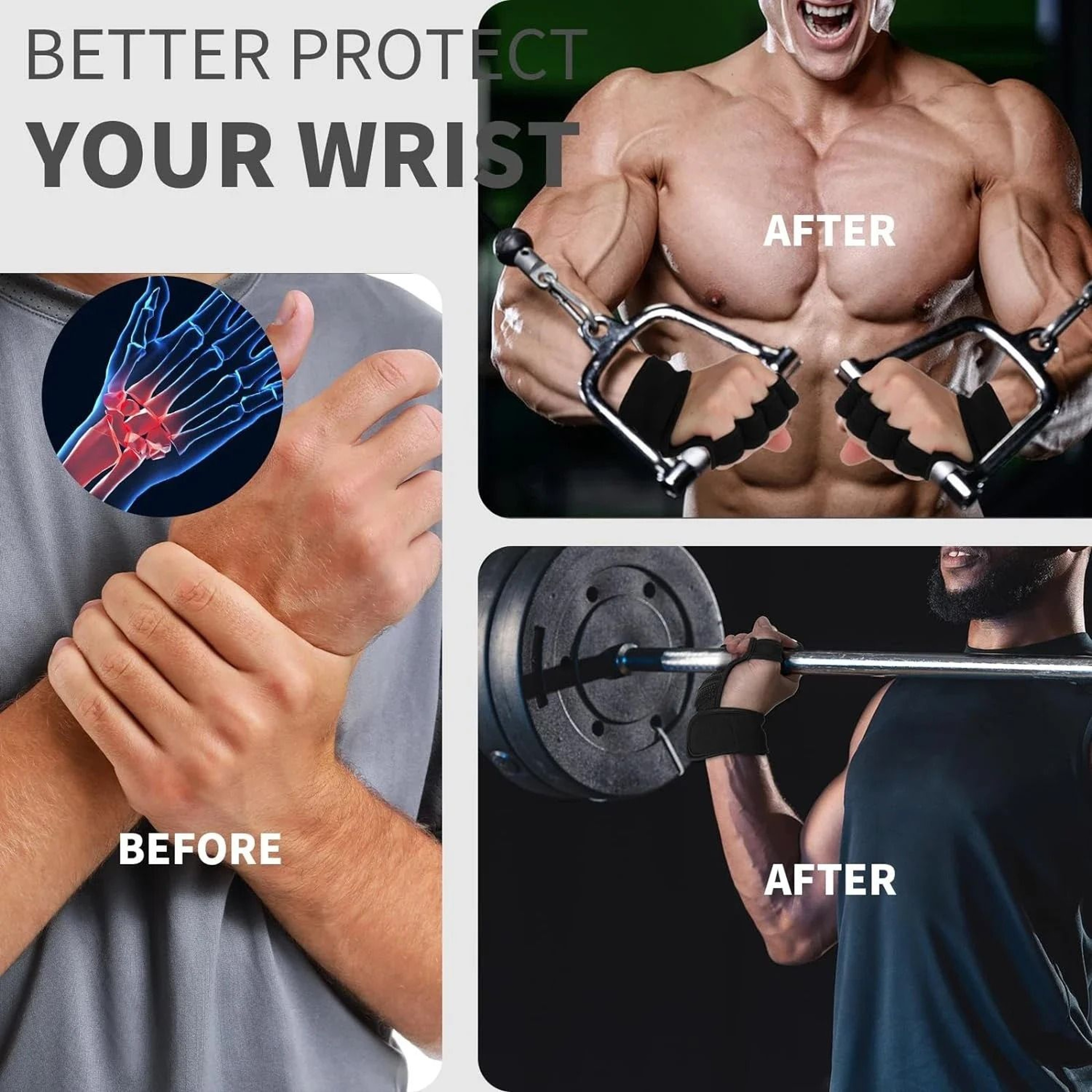 Open Gym Gloves With Wrist Support 4