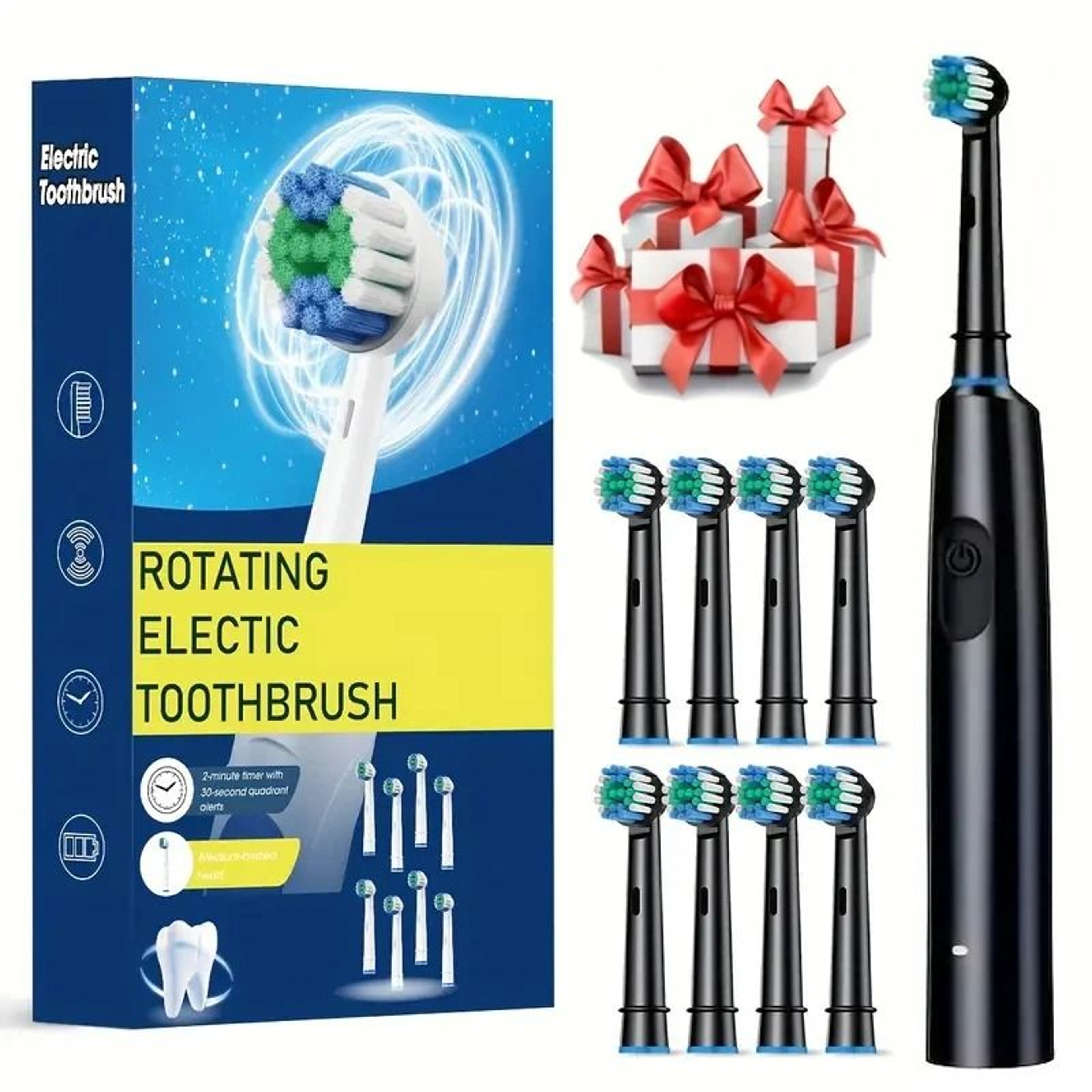 Rechargeable Rotary Electric Toothbrush For Adults 7