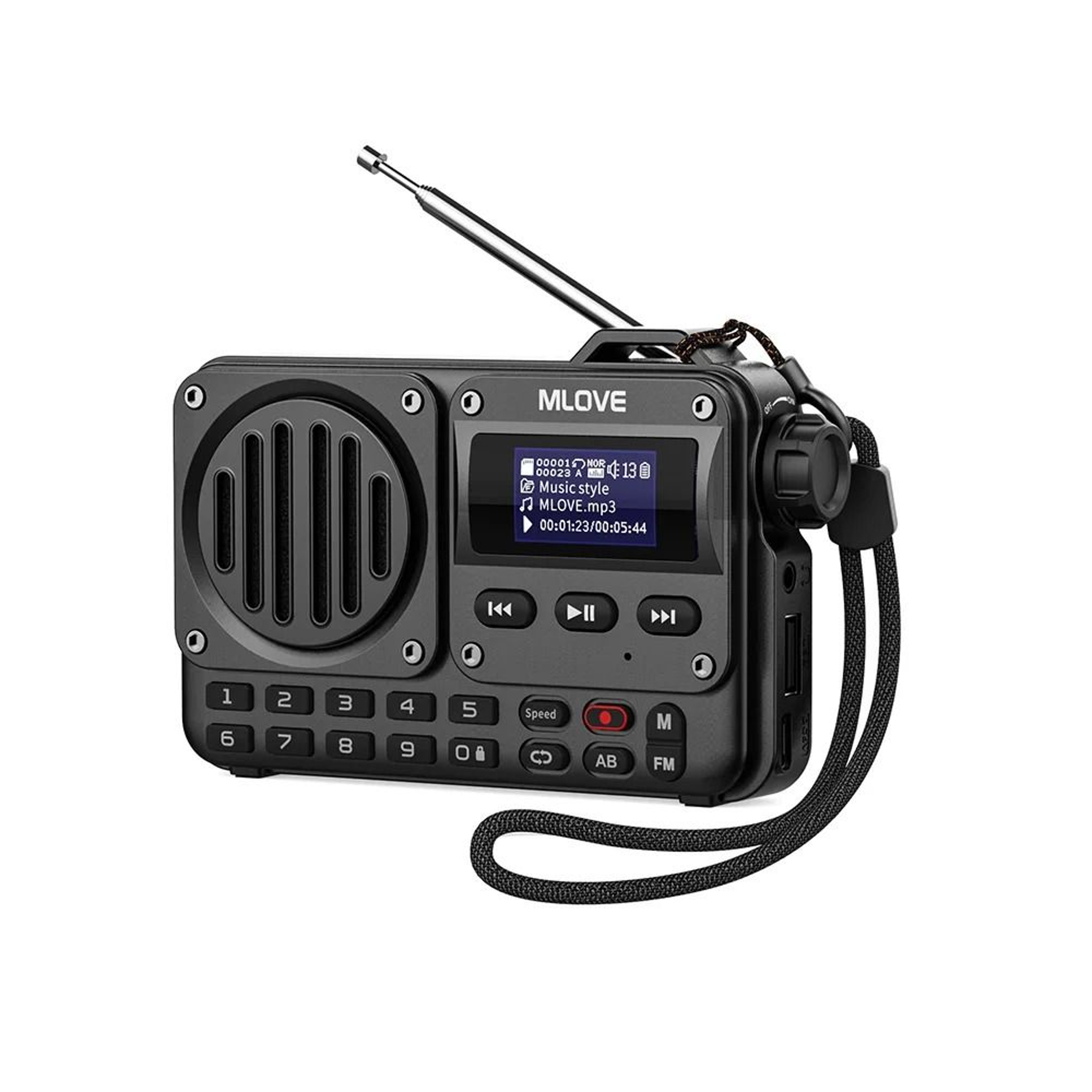 MLOVE BV800 SuperPortable Bluetooth Speaker With FM Radio 0