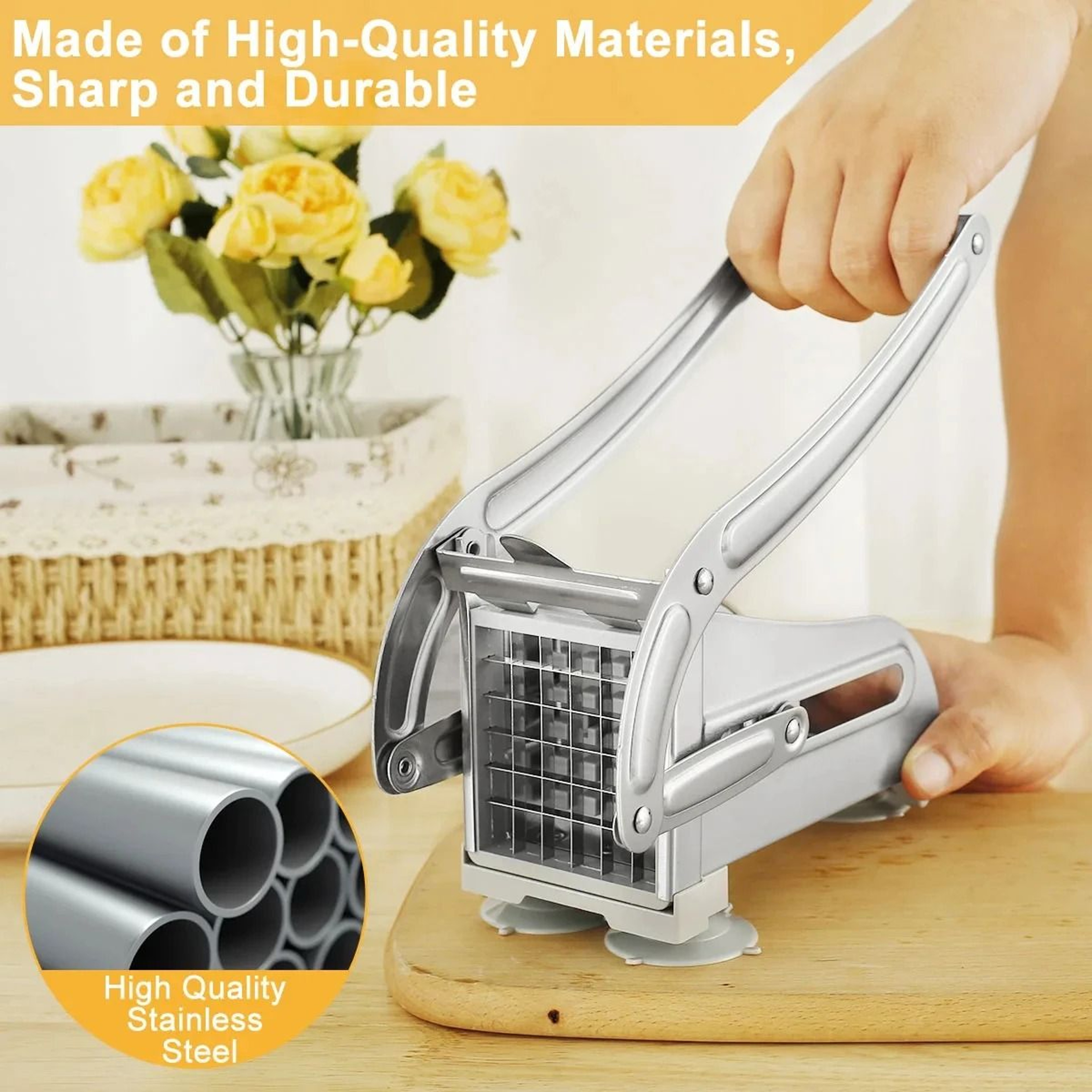 Manual Stainless Steel Potato Cutter  Slicer 3