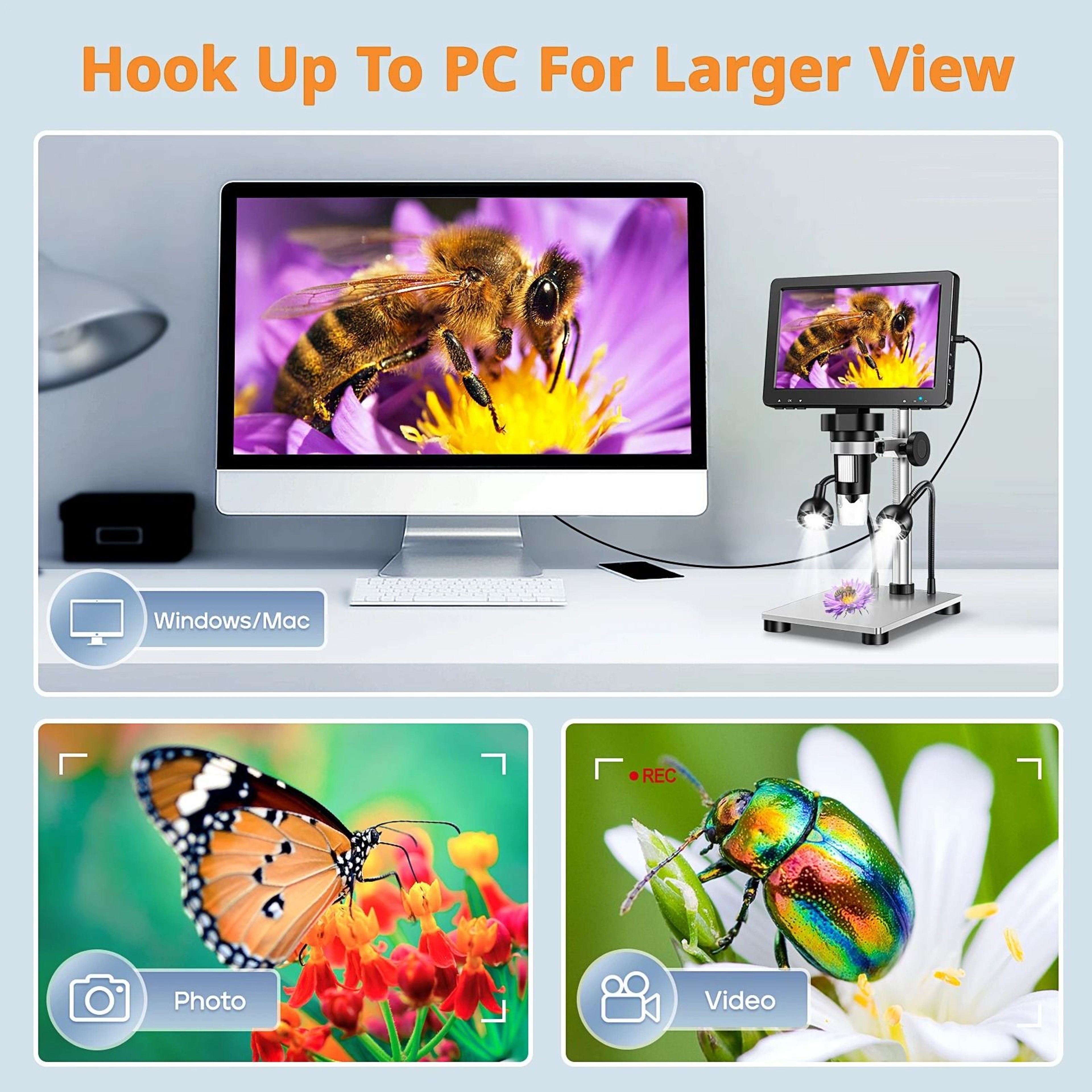 RIEVBCAU 1200x Digital Microscope 4